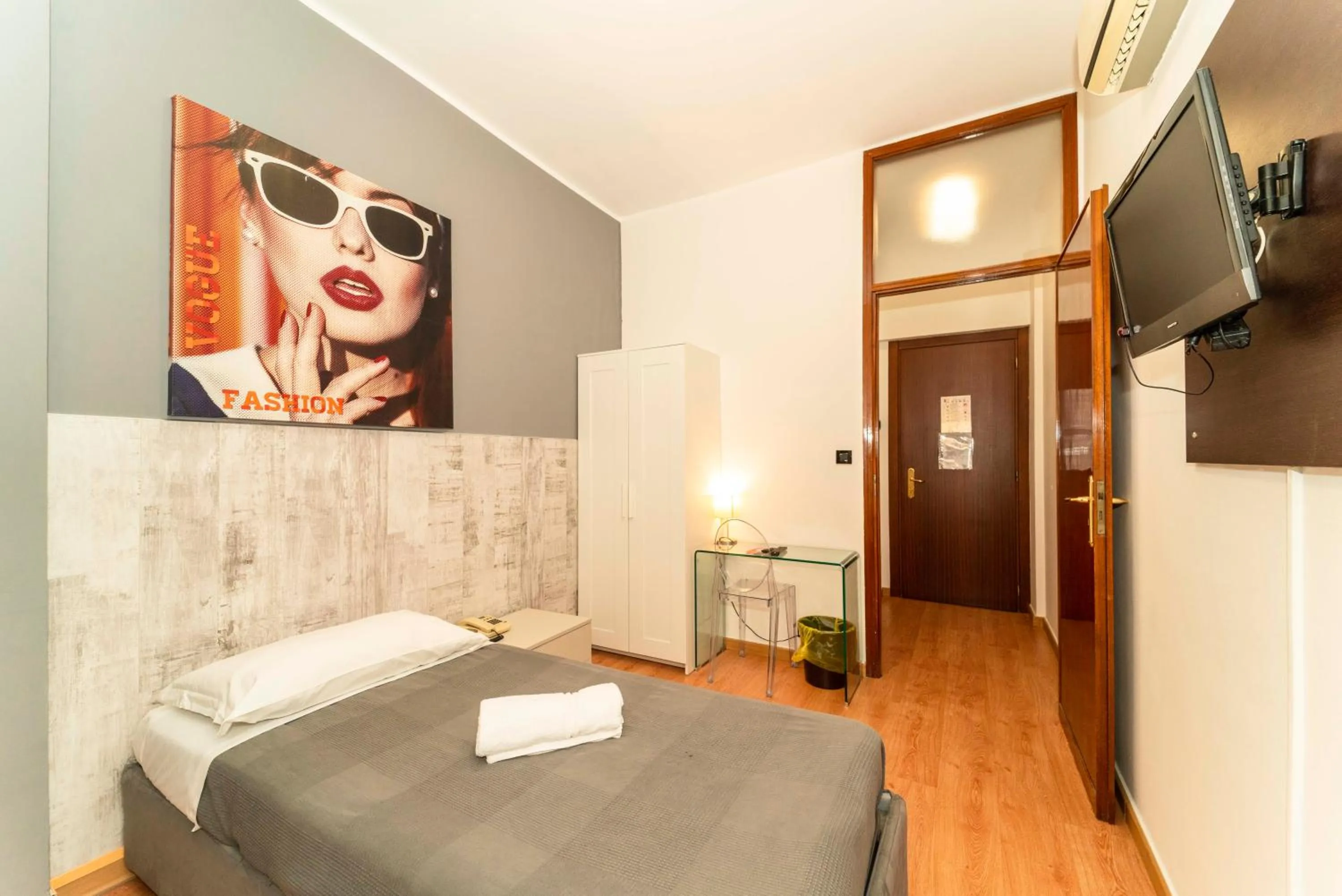 Bed in Hotel Cristallo Torino