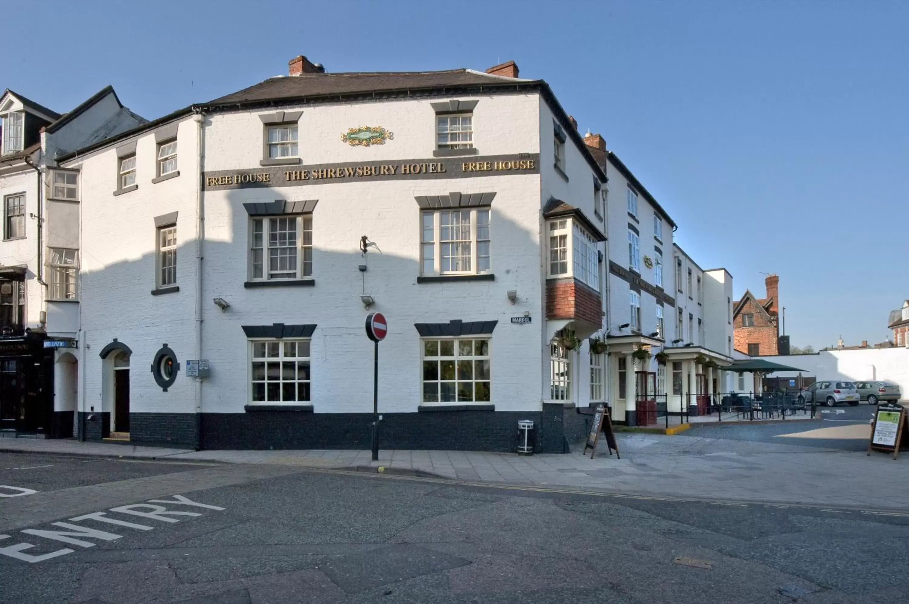 Decorative detail, Property Building in The Shrewsbury Hotel Wetherspoon