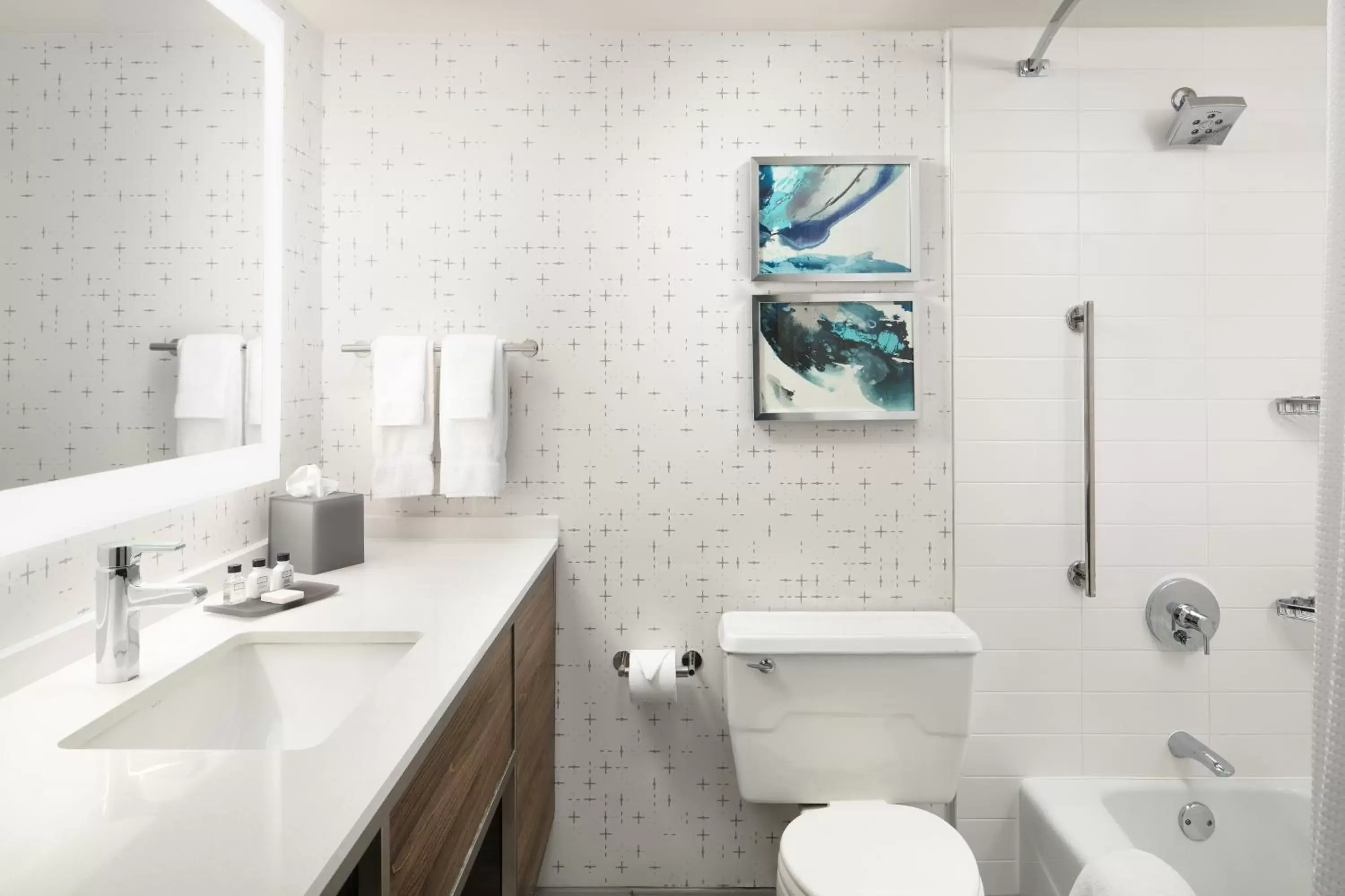 Shower, Bathroom in Crowne Plaza Dallas Market Center, an IHG Hotel