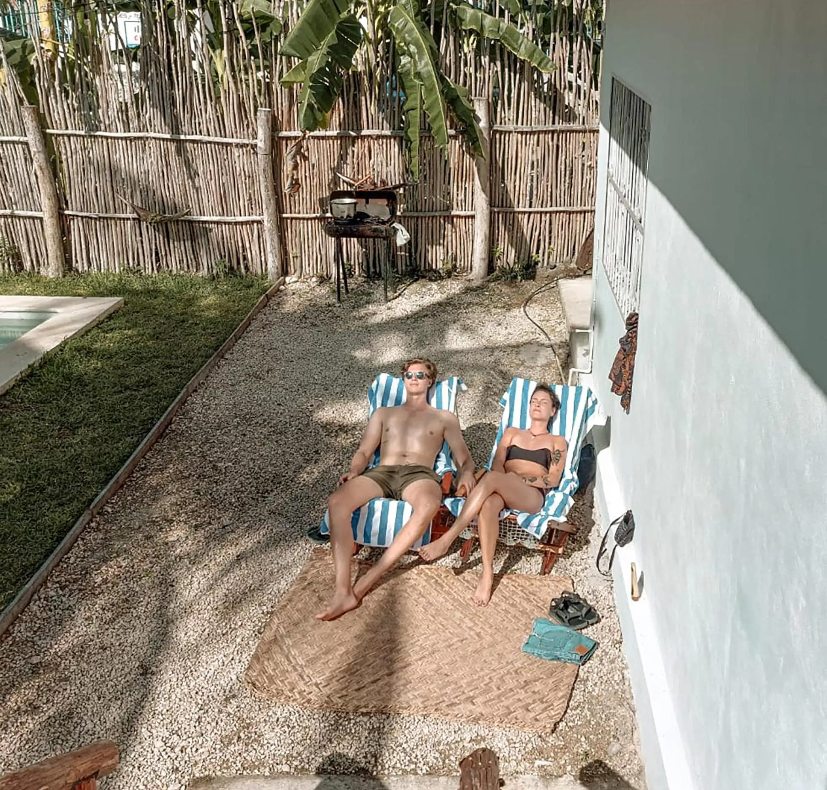 sunbed in Hotel Xa´an Bacalar