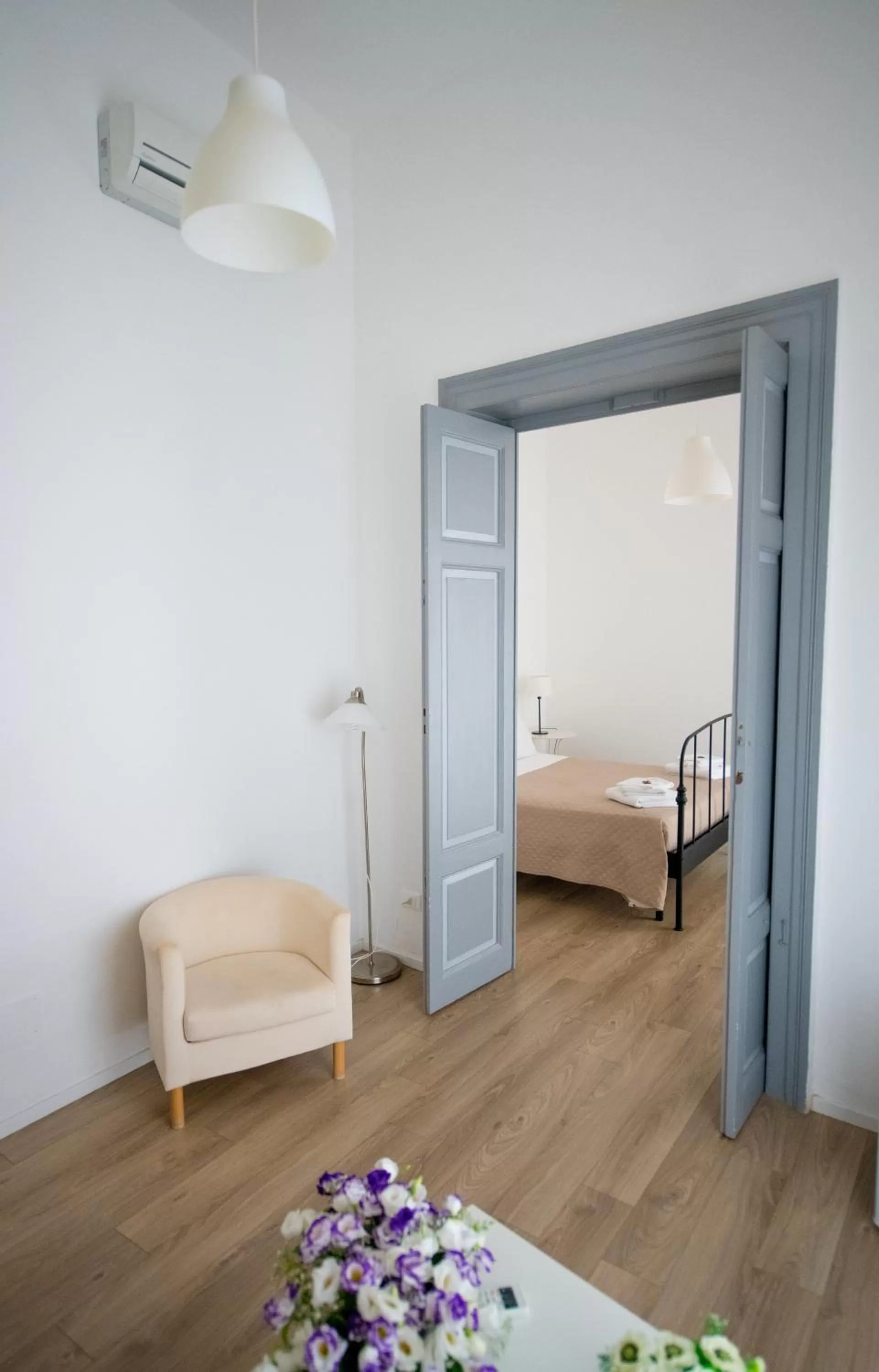 Balcony/Terrace, Bed in B&B Barone Sieri Pepoli