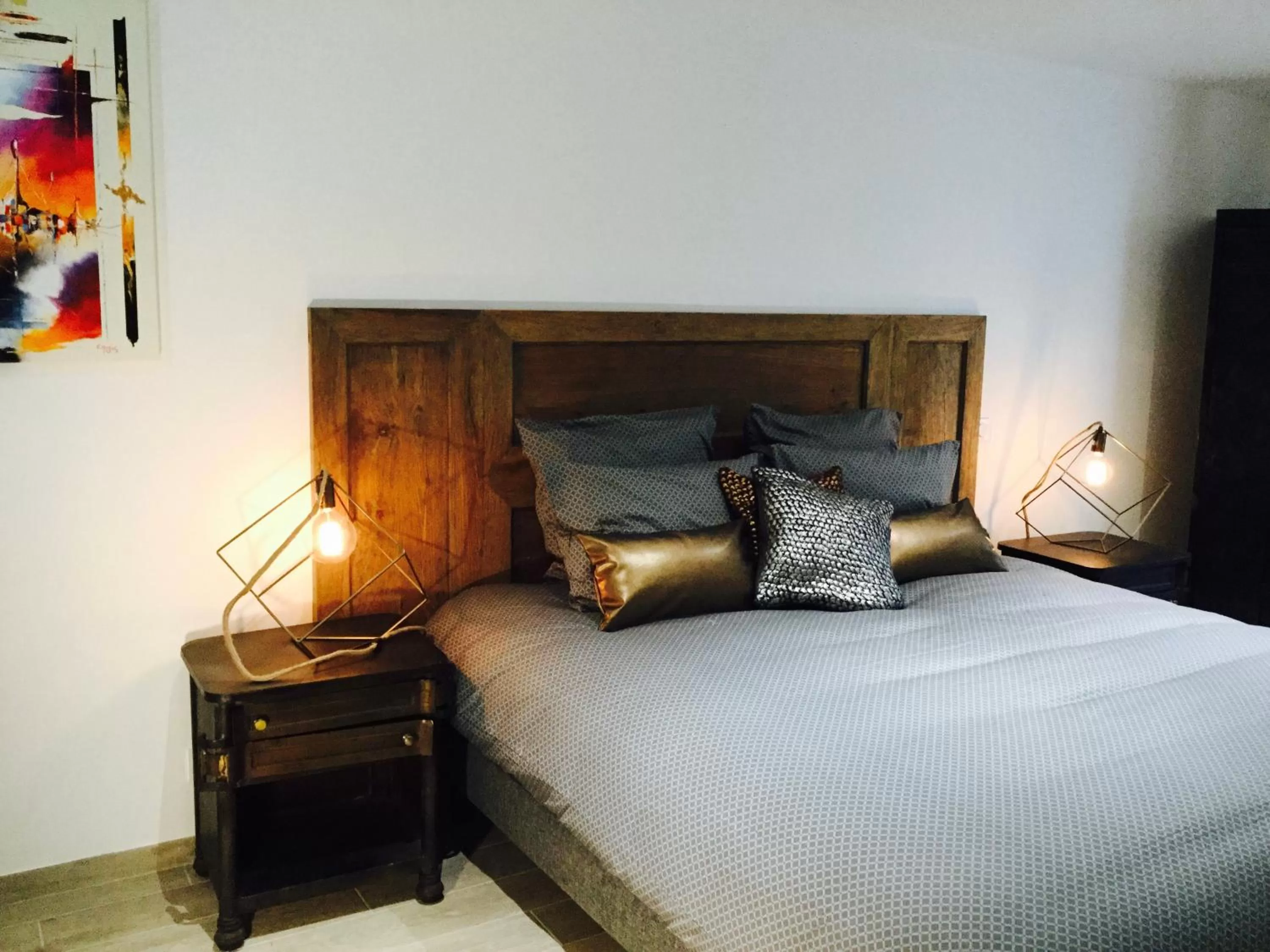 Bedroom, Bed in Auberge de Keranden