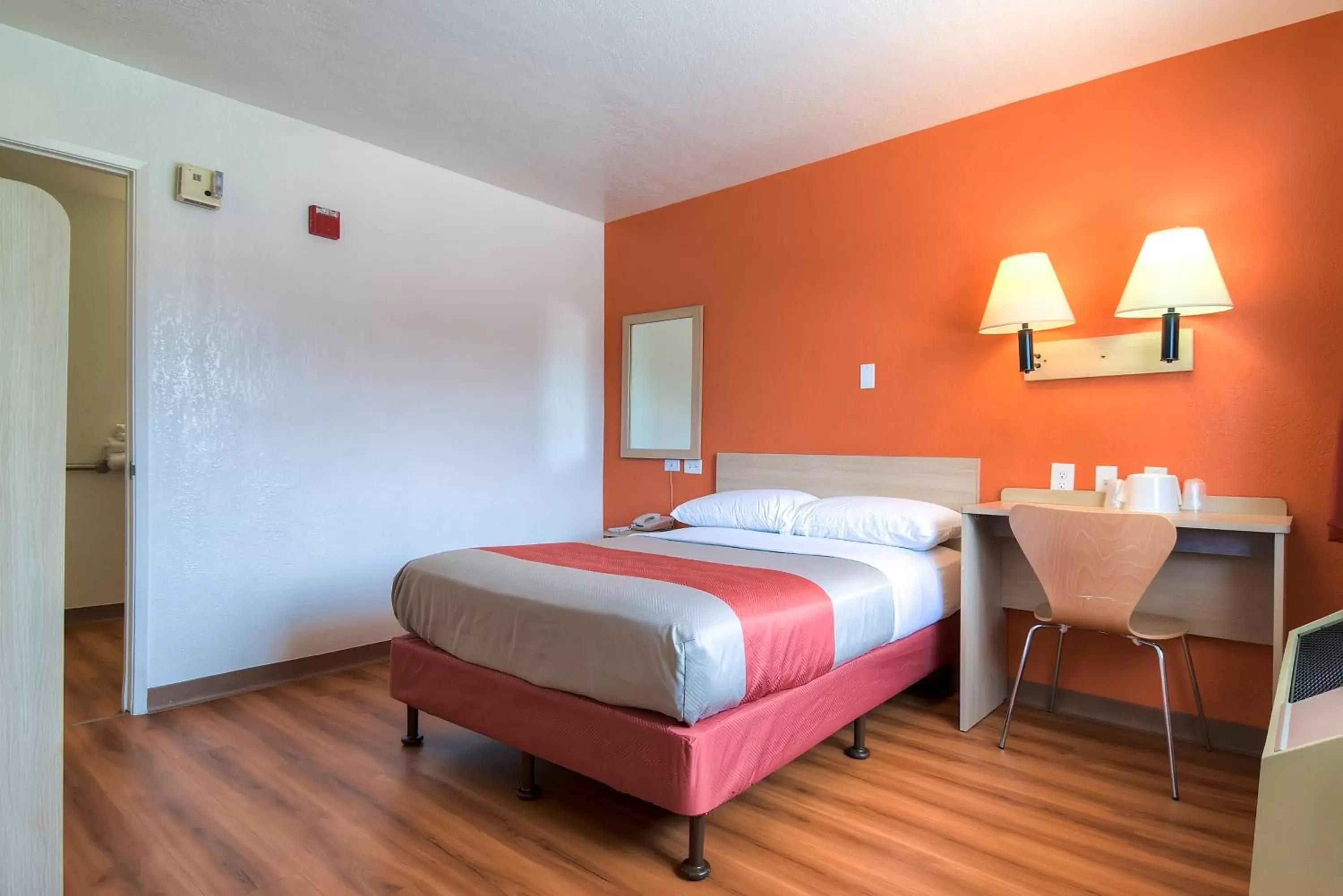 Bed in Motel 6-Stanton, CA