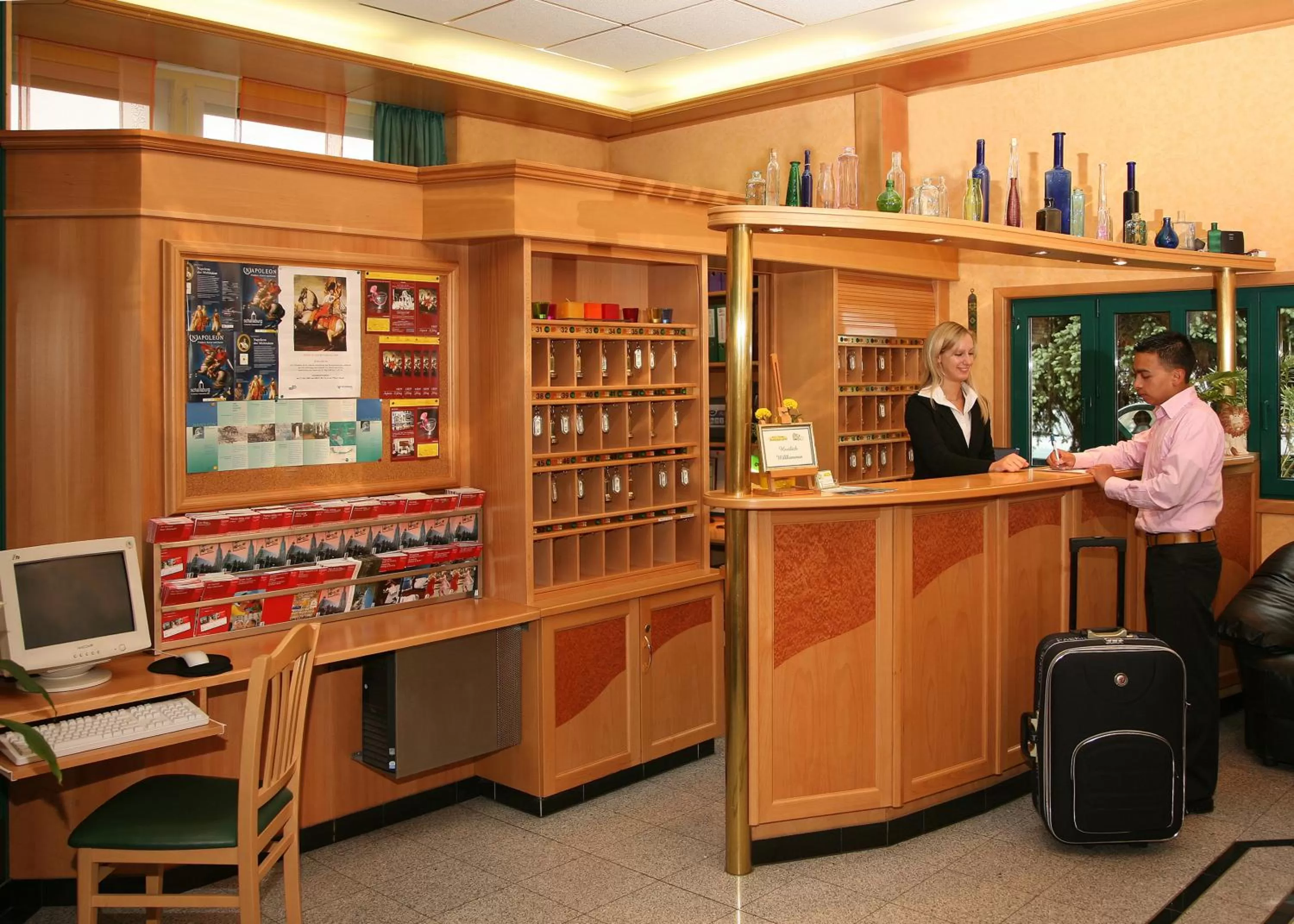 Lobby or reception in Hotel Asperner Löwe