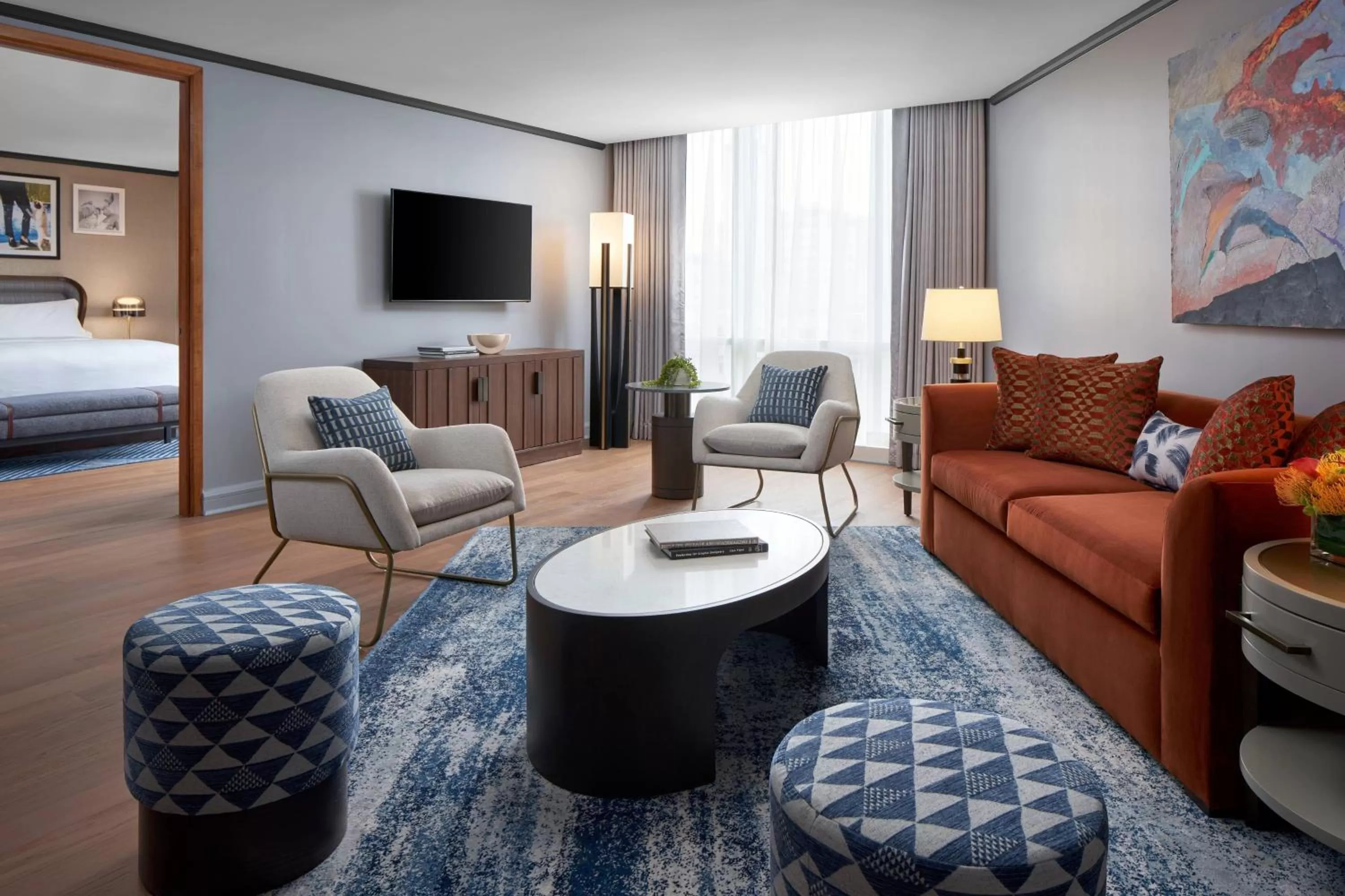 Photo of the whole room, Bed in The Opus Westchester, Autograph Collection