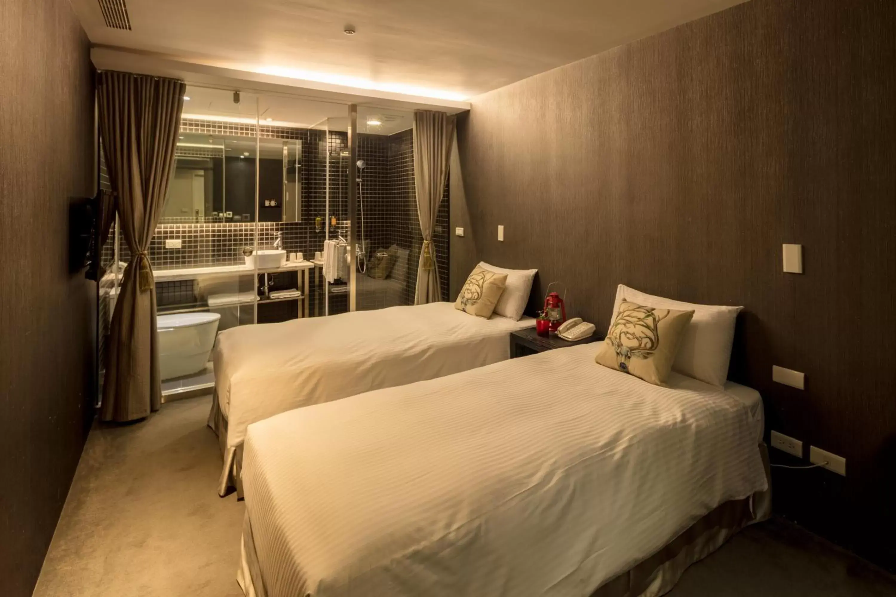 Bed in Finders Hotel-Fu Qian