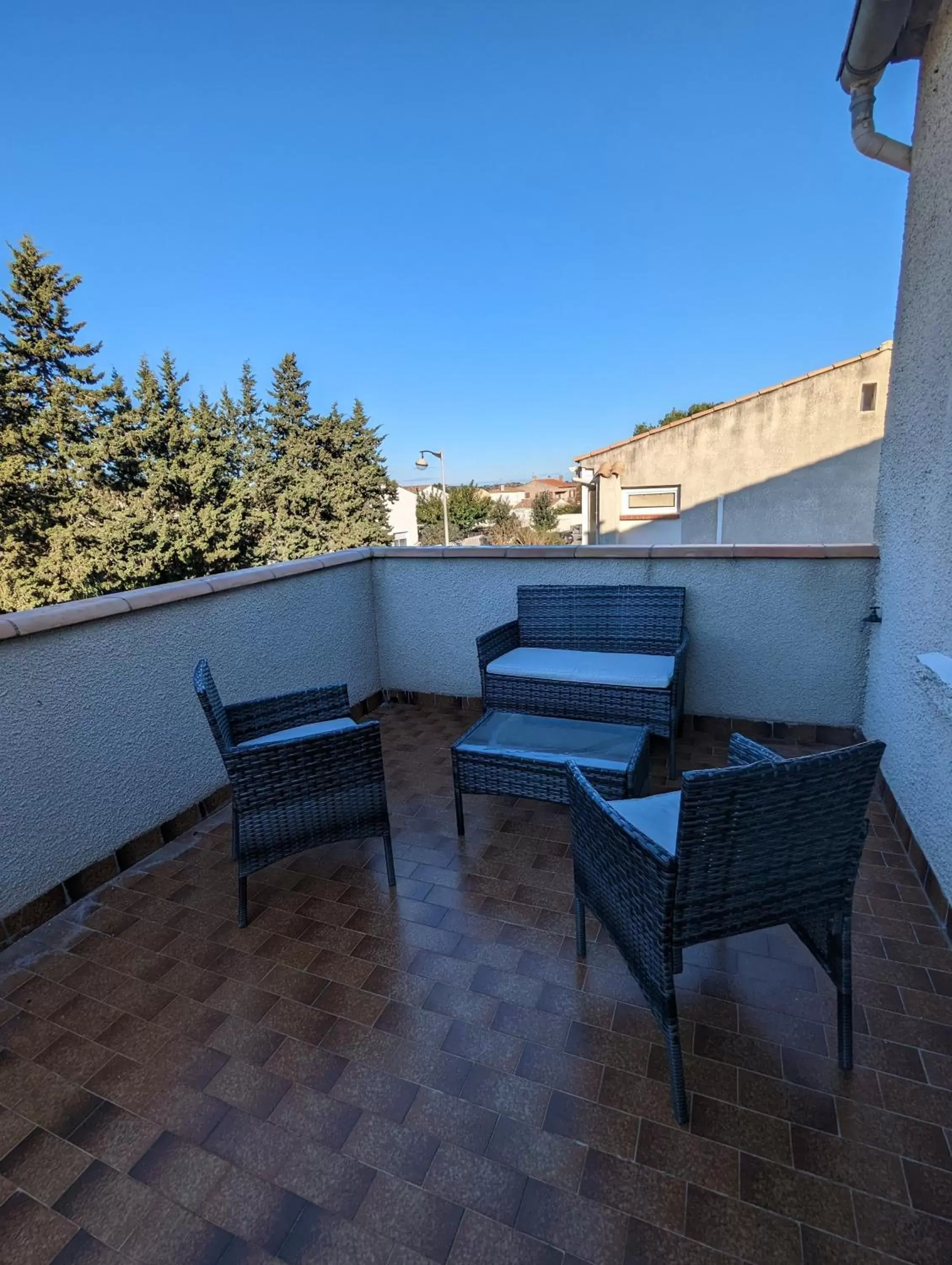 Balcony/Terrace in La villa de Fleury