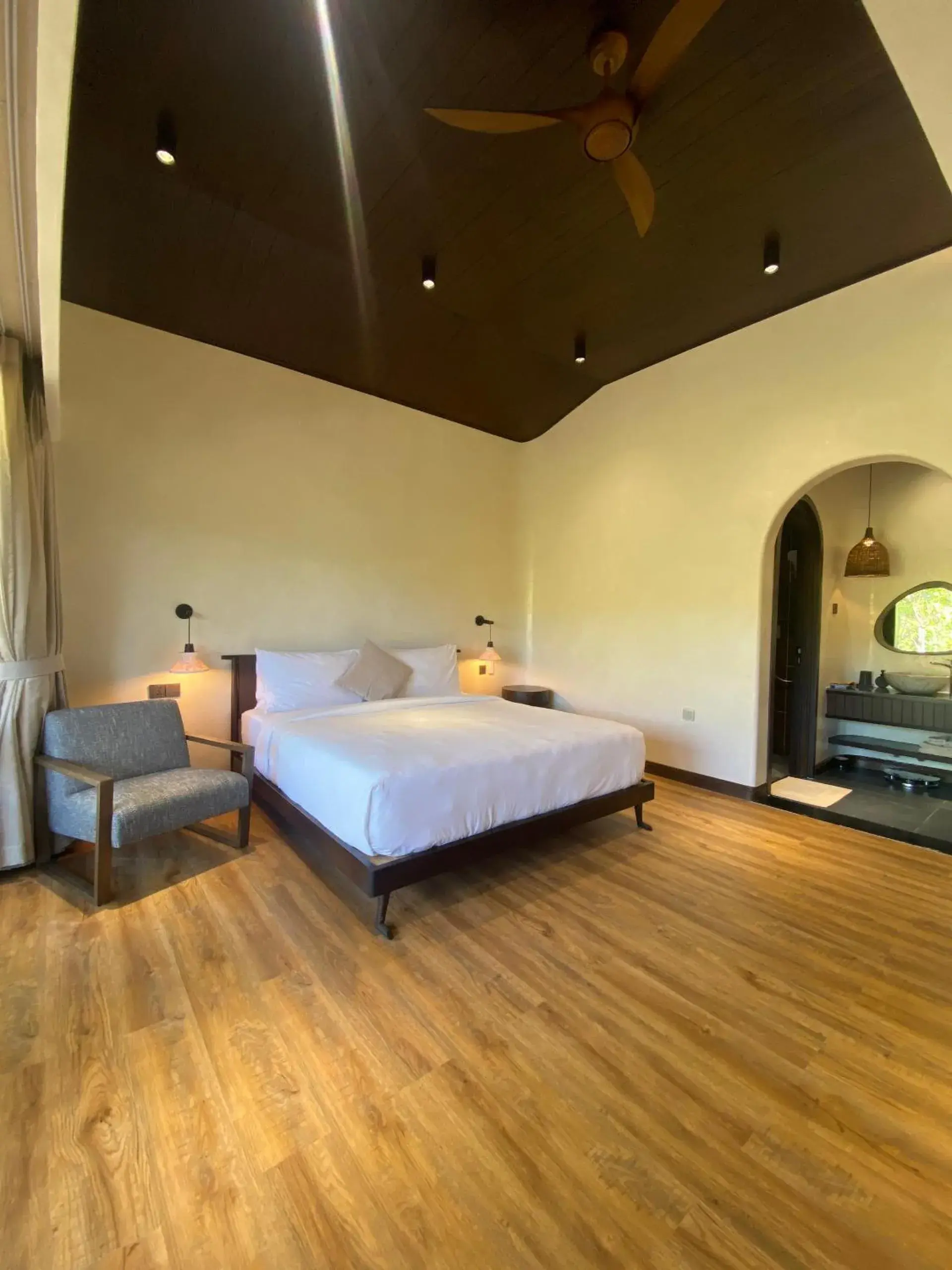 Bed in Zen Valley Dalat Resort