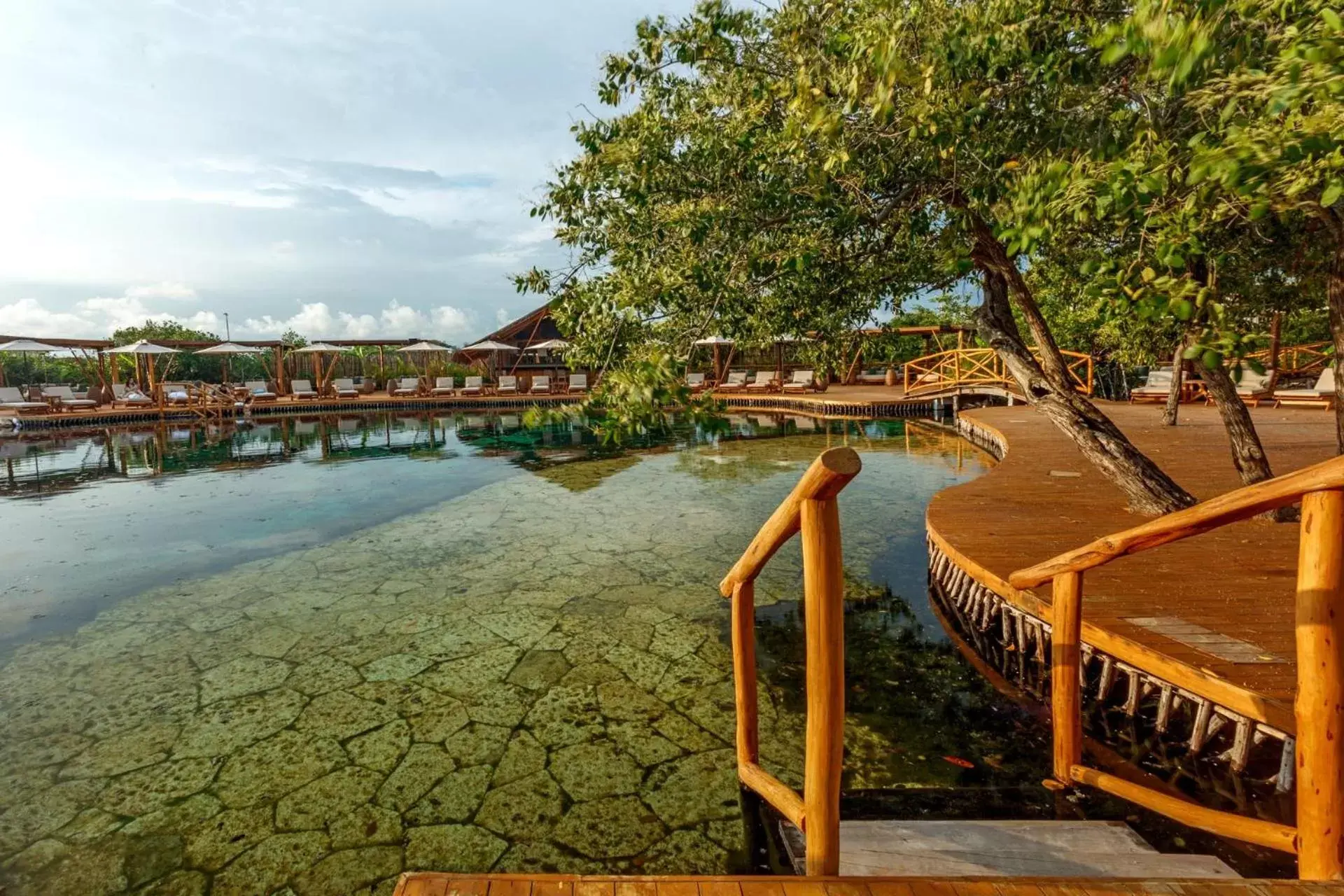 Swimming pool in Hotel Shibari - Restaurant & Cenote Club