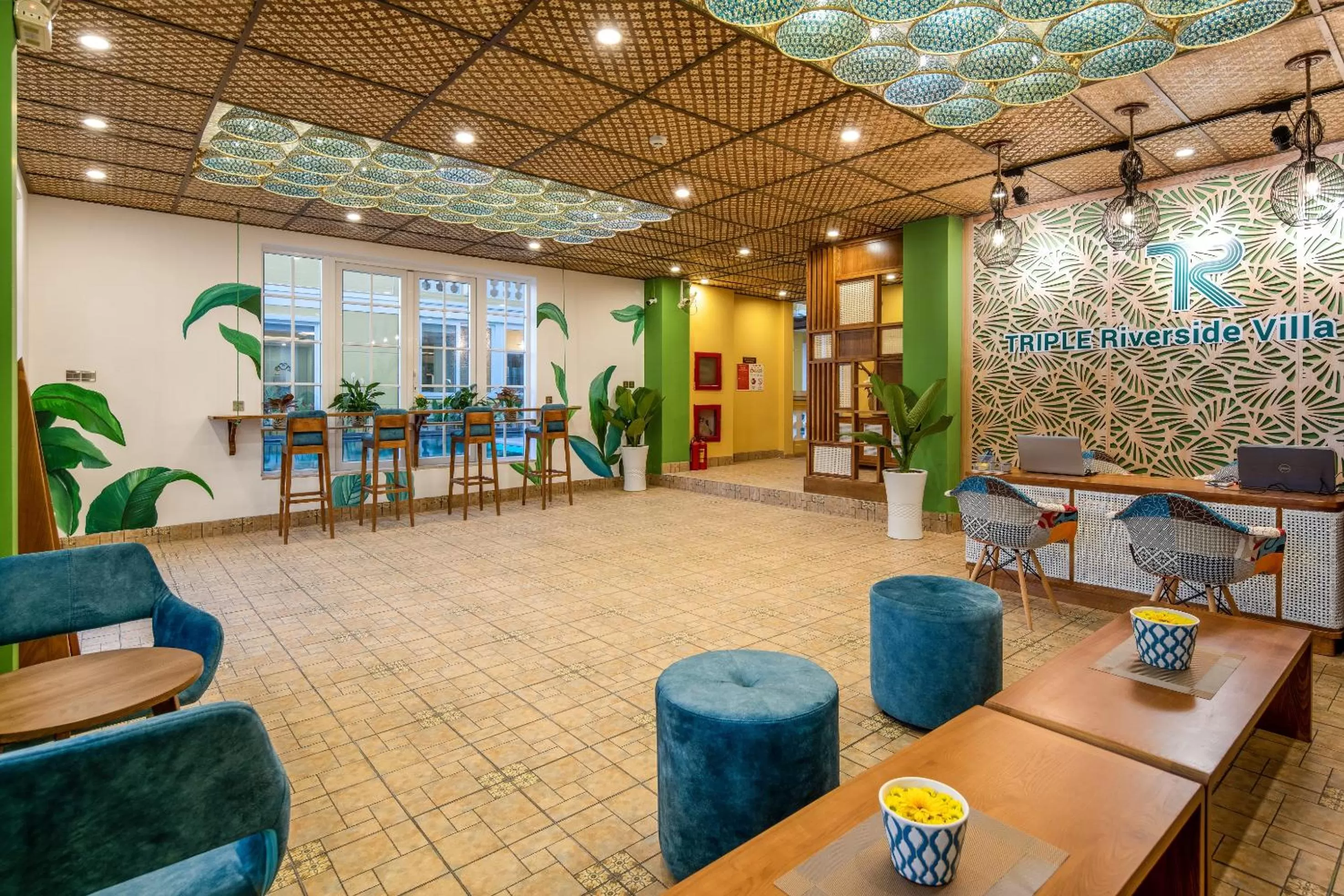 Lobby or reception in TRIPLE Riverside Villa Hotel HoiAn
