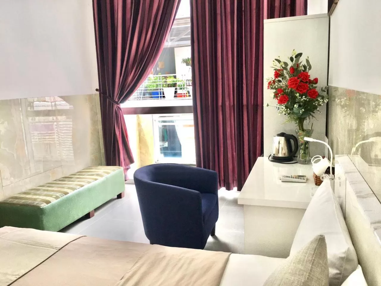 Bed in SaiGon CoZy Hotel "241 Pham Ngu Lao Street''