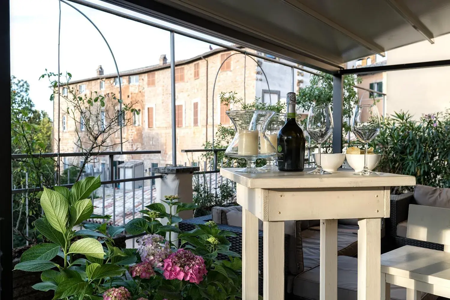 Balcony/Terrace in Grand Hotel Italia