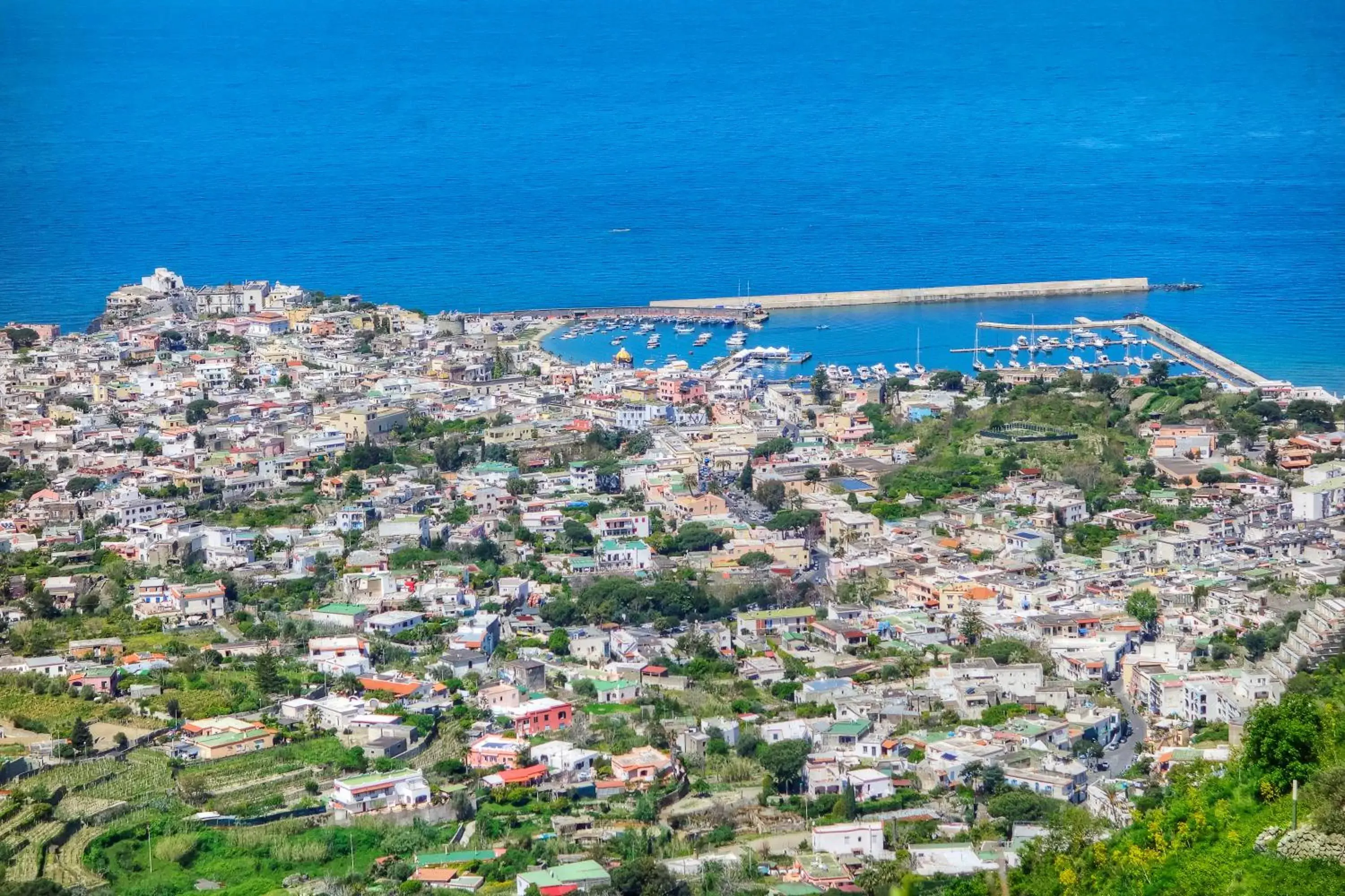 Natural landscape, Bird's-eye View in Hotel Villa Mena