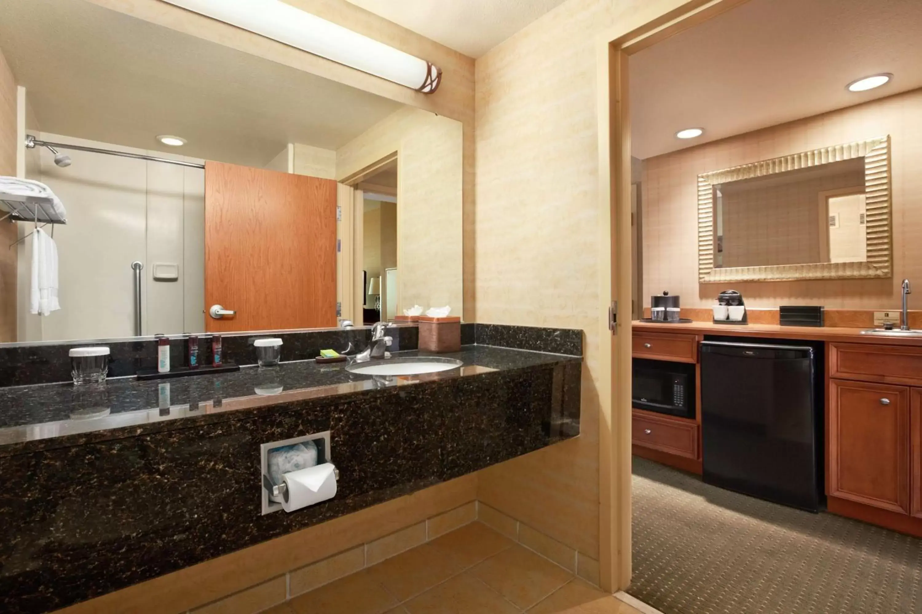 Kitchen or kitchenette, Bathroom in Embassy Suites Hot Springs - Hotel & Spa