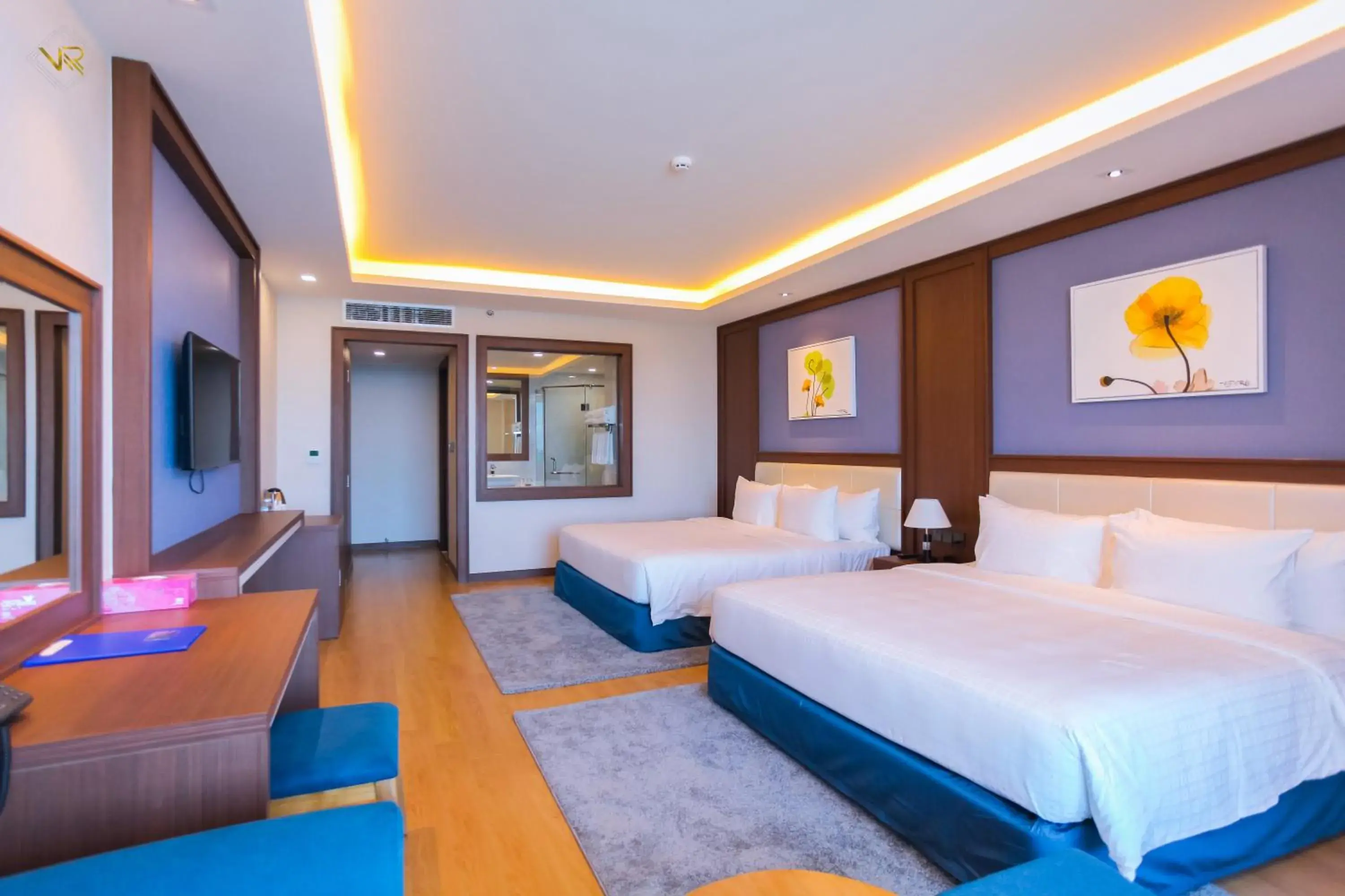 Bed in VUNG TAU RIVA HOTEL