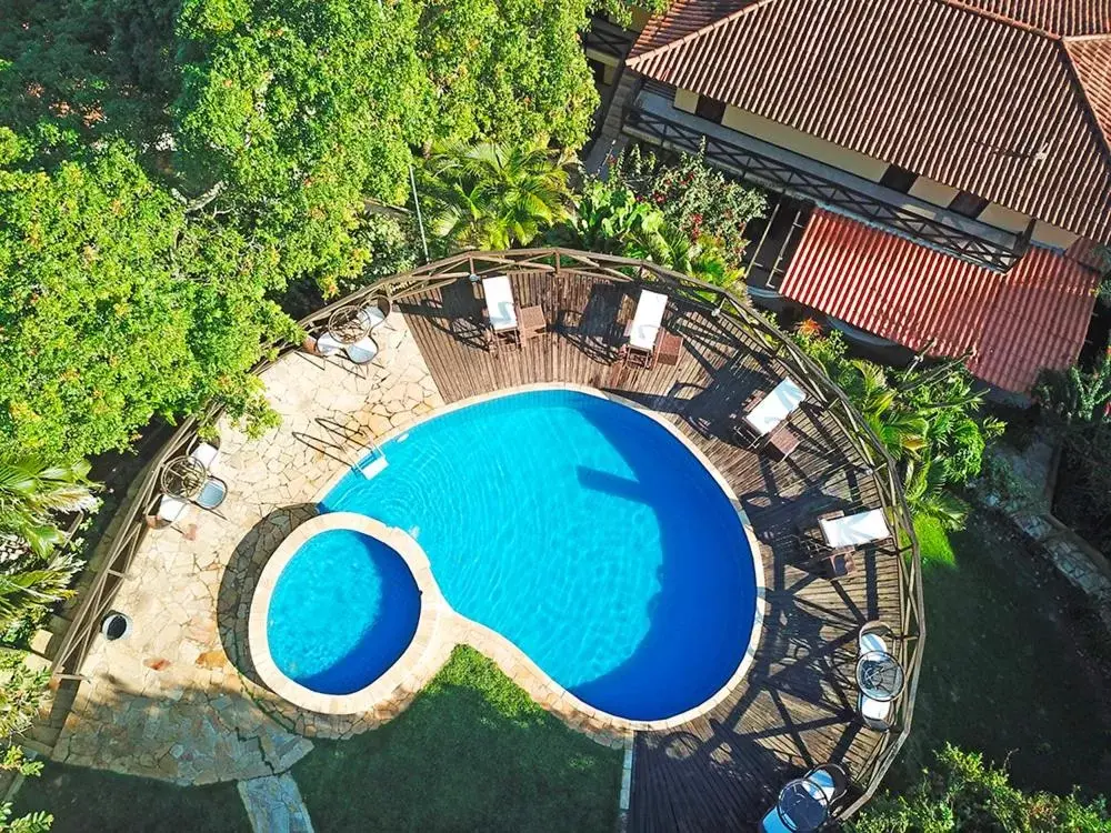 Pool View in Pousada Amancay
