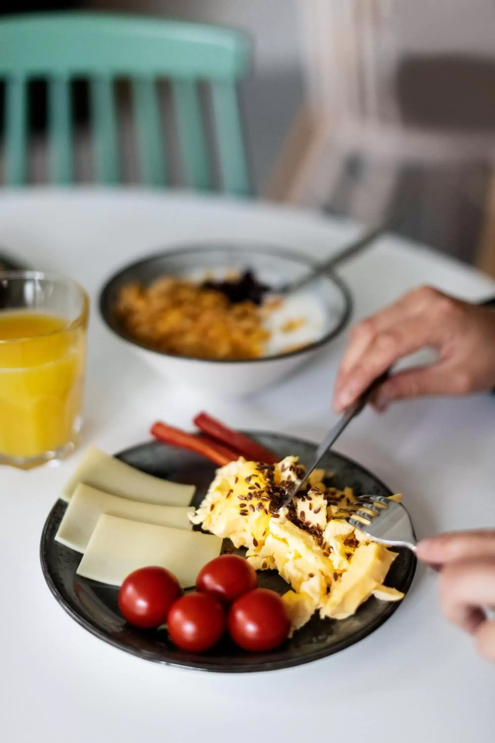 Buffet breakfast, Food in B&B HOTEL Basel