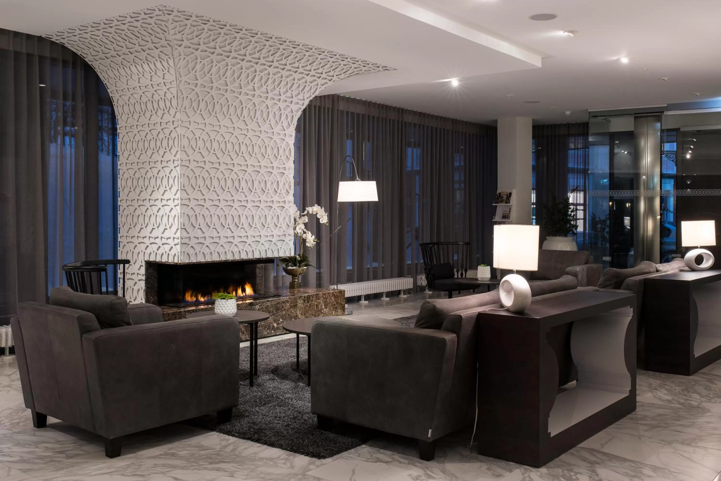 Lobby or reception in Lydia Hotel