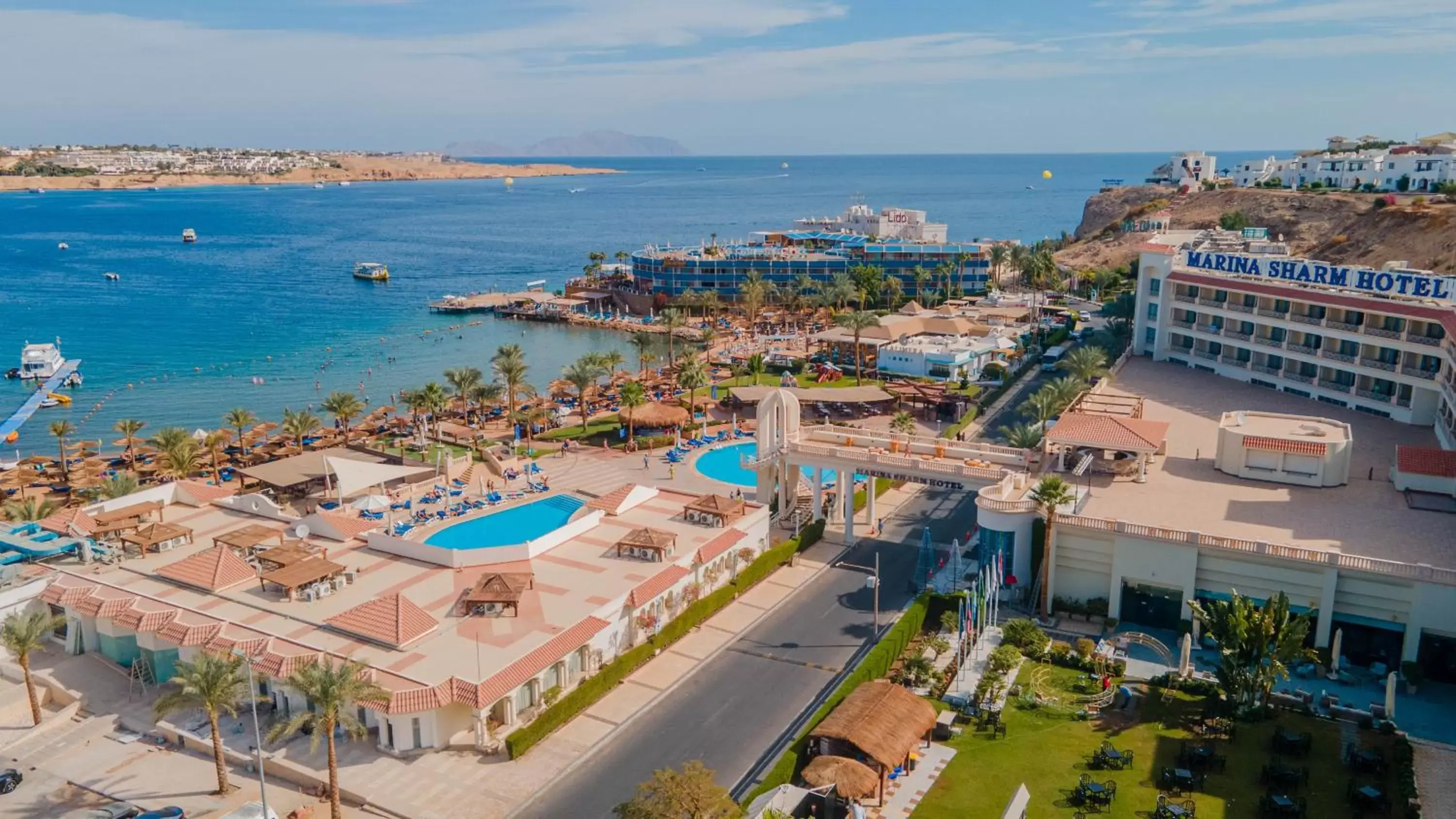 Bird's eye view, Bird's-eye View in Marina Sharm Hotel