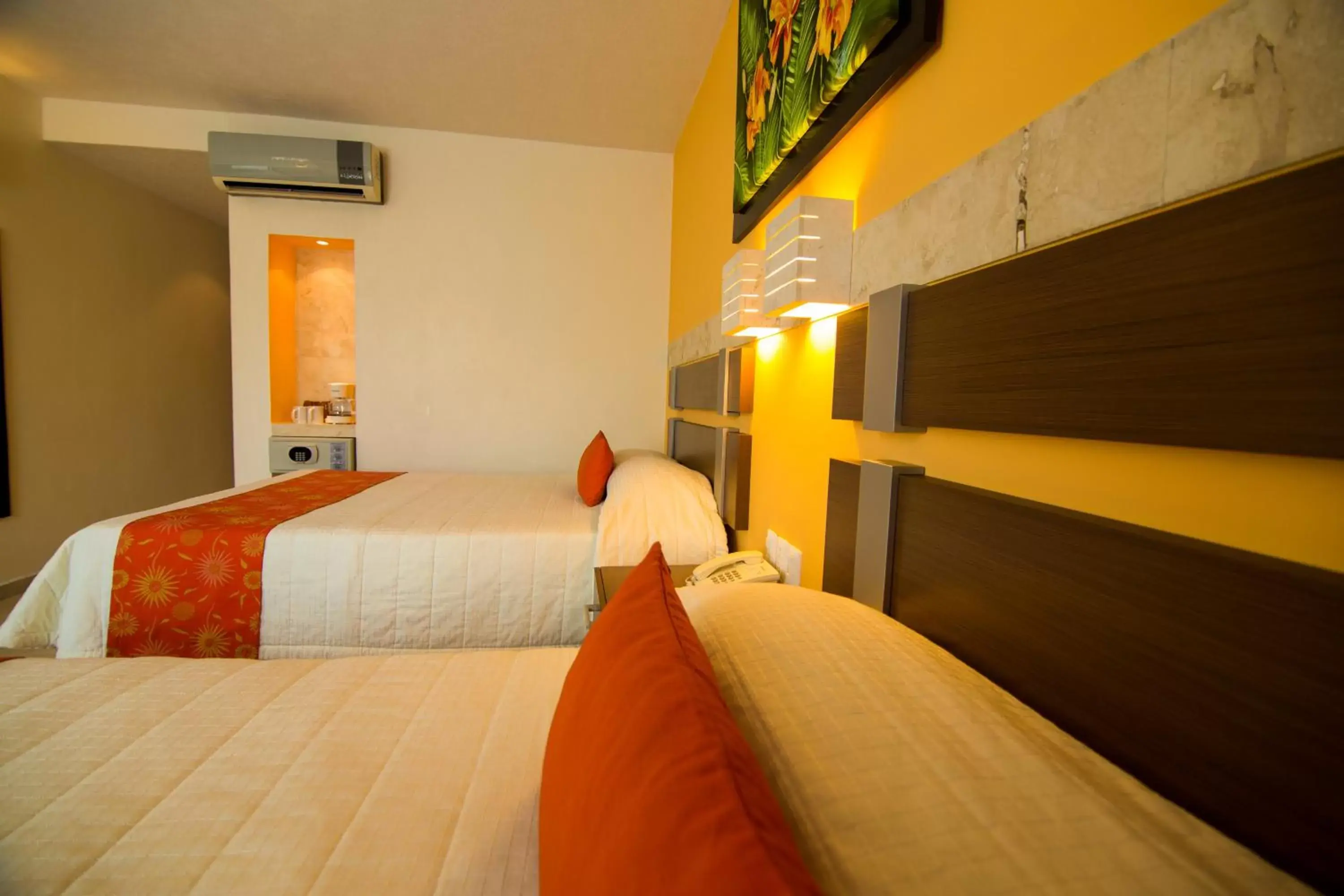 Bed in Hotel Tulija Palenque