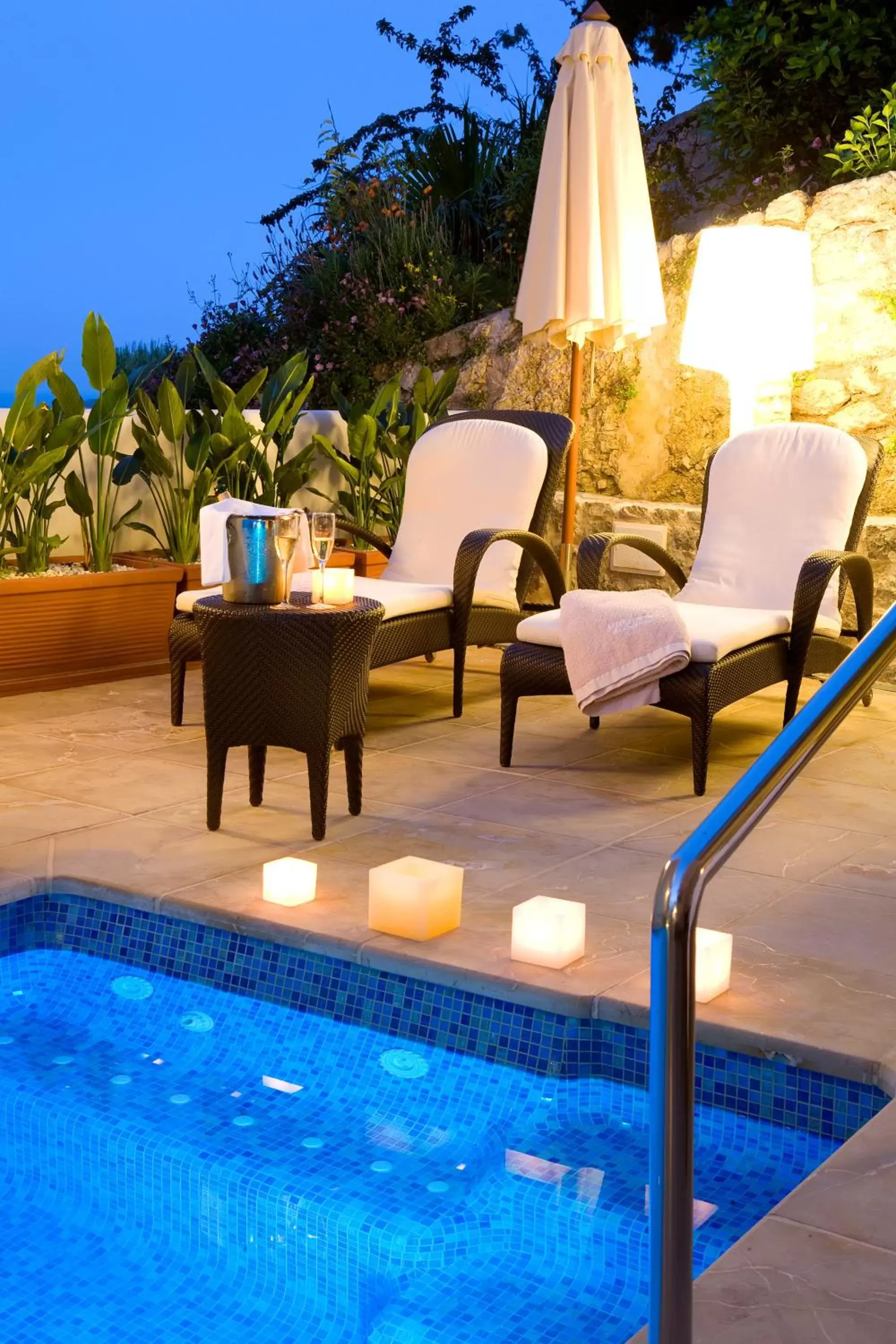 Balcony/Terrace, Swimming Pool in Mirador de Dalt Vila-Relais & Chateaux