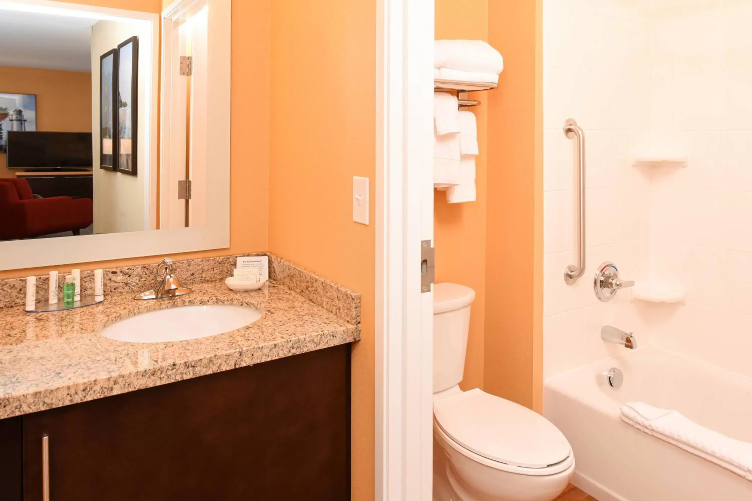 Bathroom in TownePlace by Marriott Suites Detroit Auburn Hills