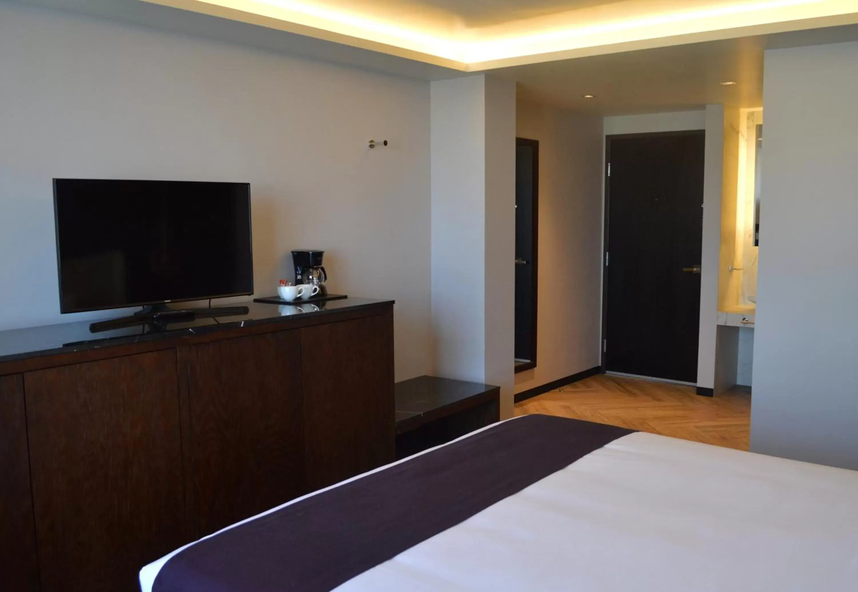 Communal lounge/ TV room, Bed in Casa Basalto Communal lounge/ TV room, Bed in Casa Basalto