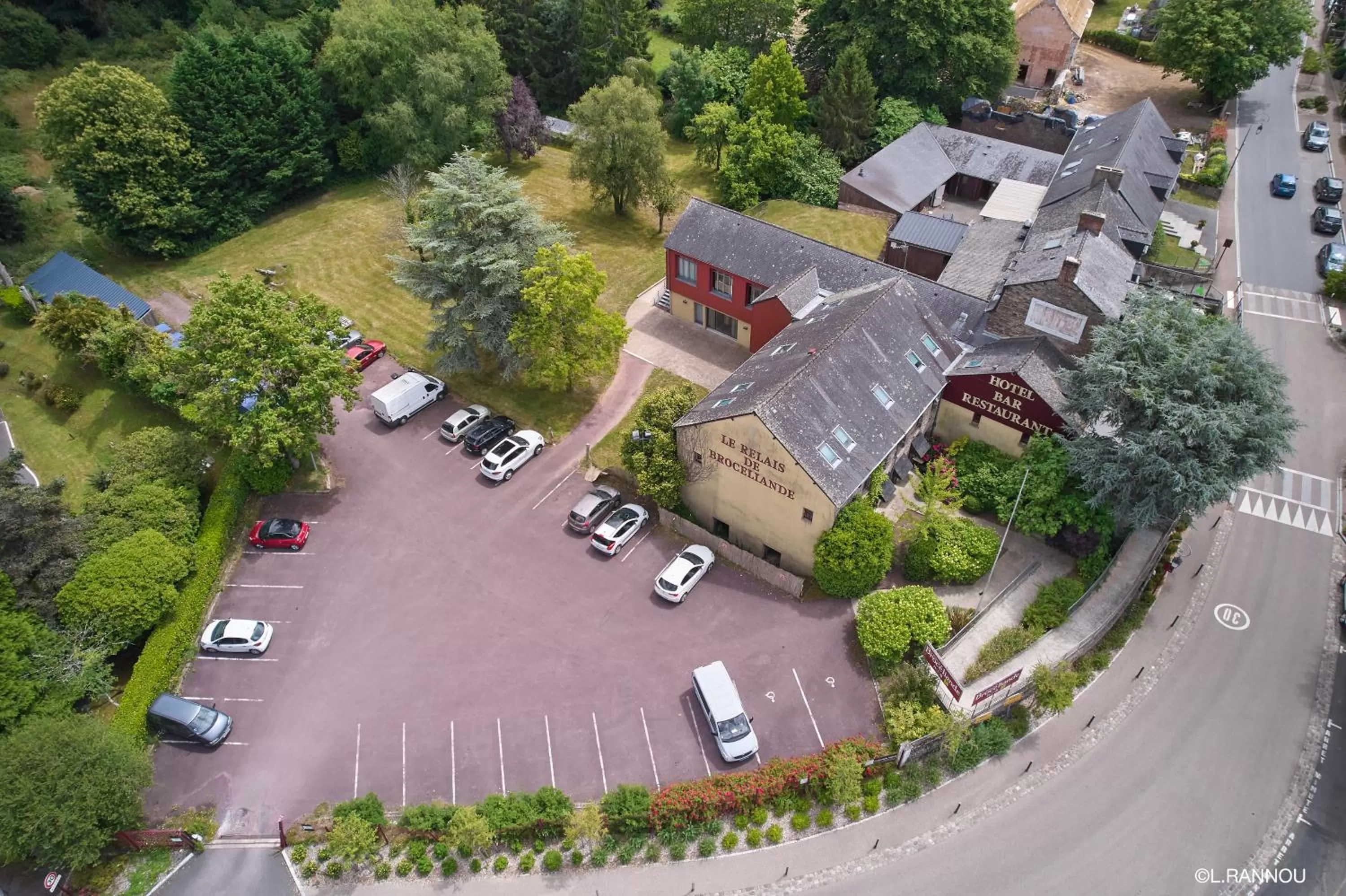 Property building in Logis Hotel, restaurant et spa Le Relais De Broceliande