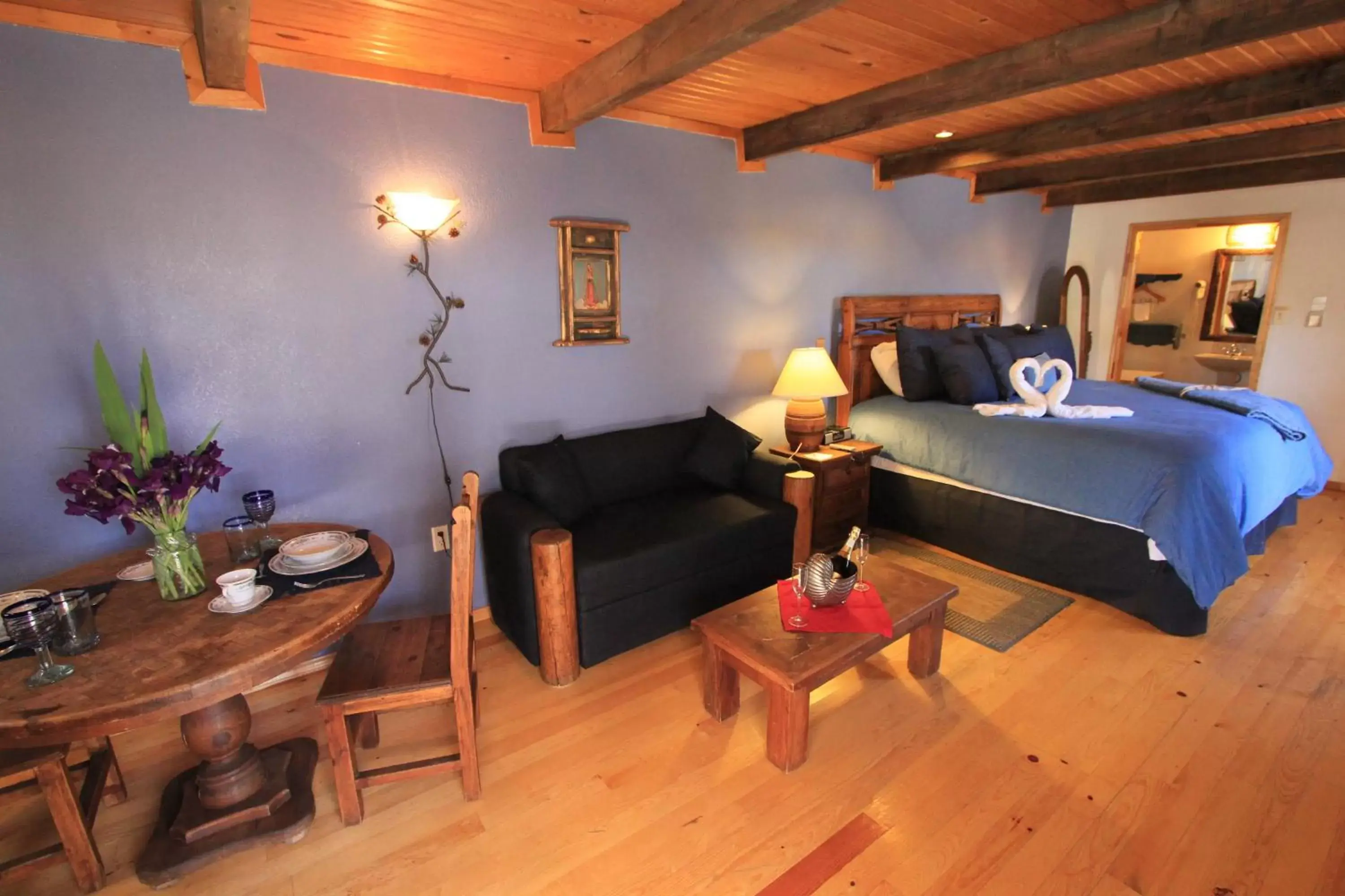 Bed in The Lodge At Creel Eco - Hotel & Spa Bed in The Lodge At Creel Eco - Hotel & Spa