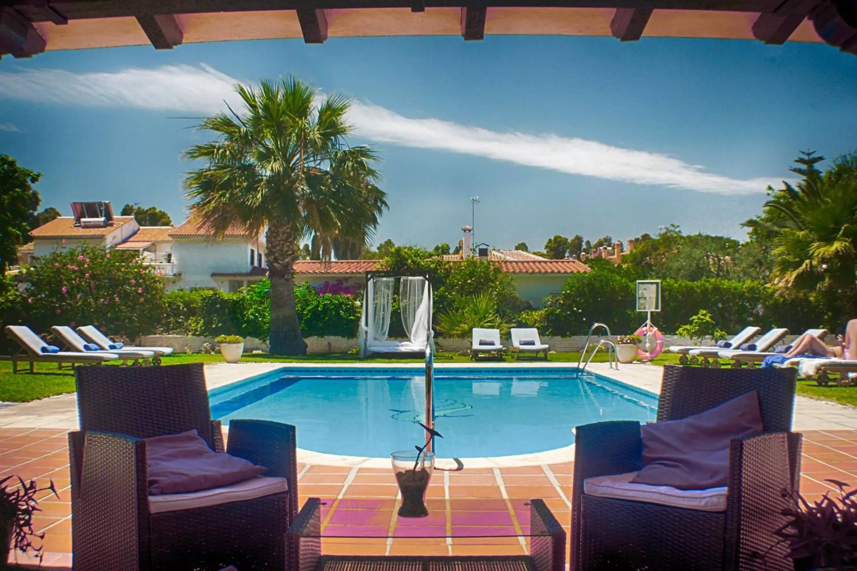 Balcony/Terrace, Swimming Pool in Hotel Malaga Picasso
