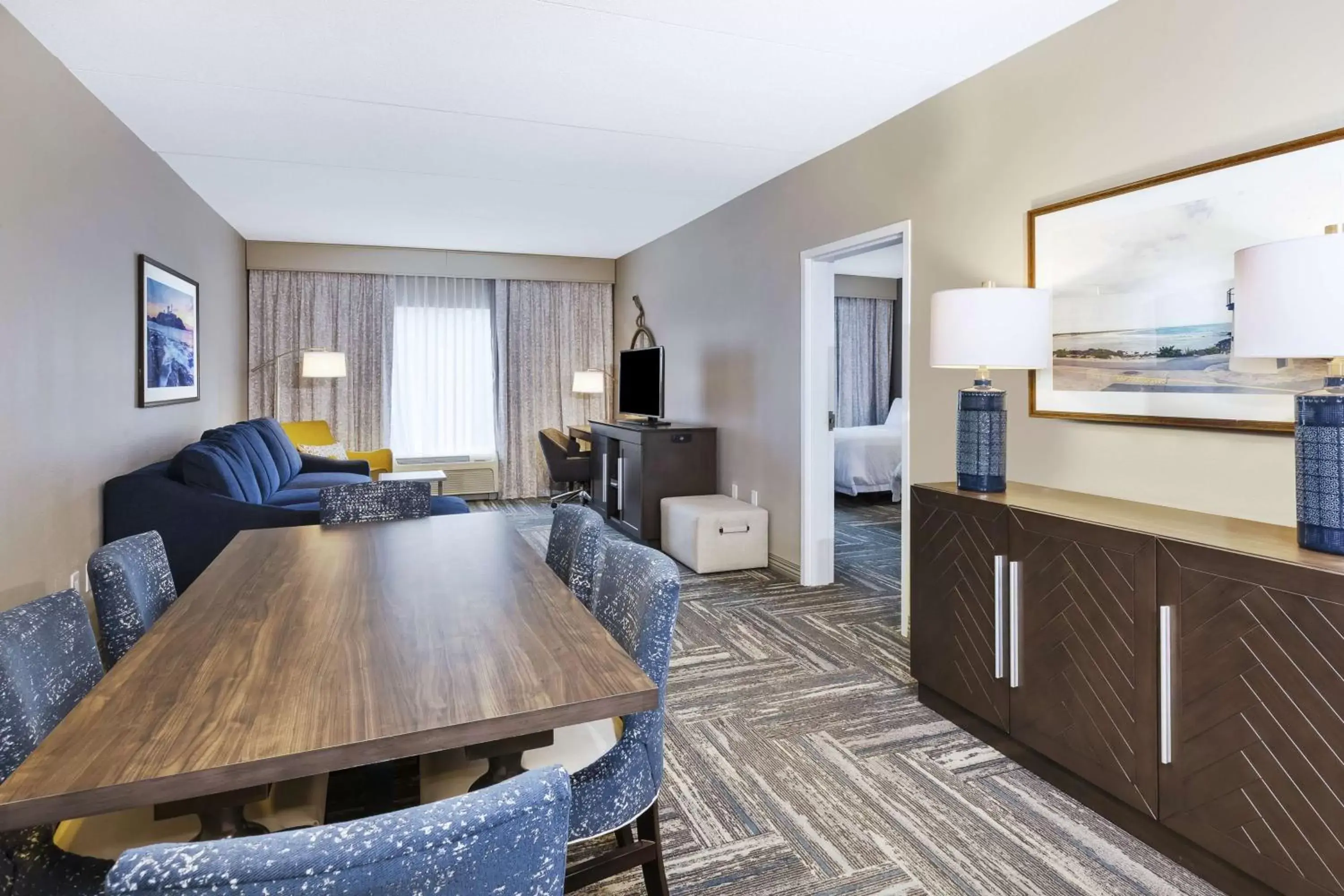 Bedroom, Seating Area in Hampton Inn & Suites Wells-Ogunquit