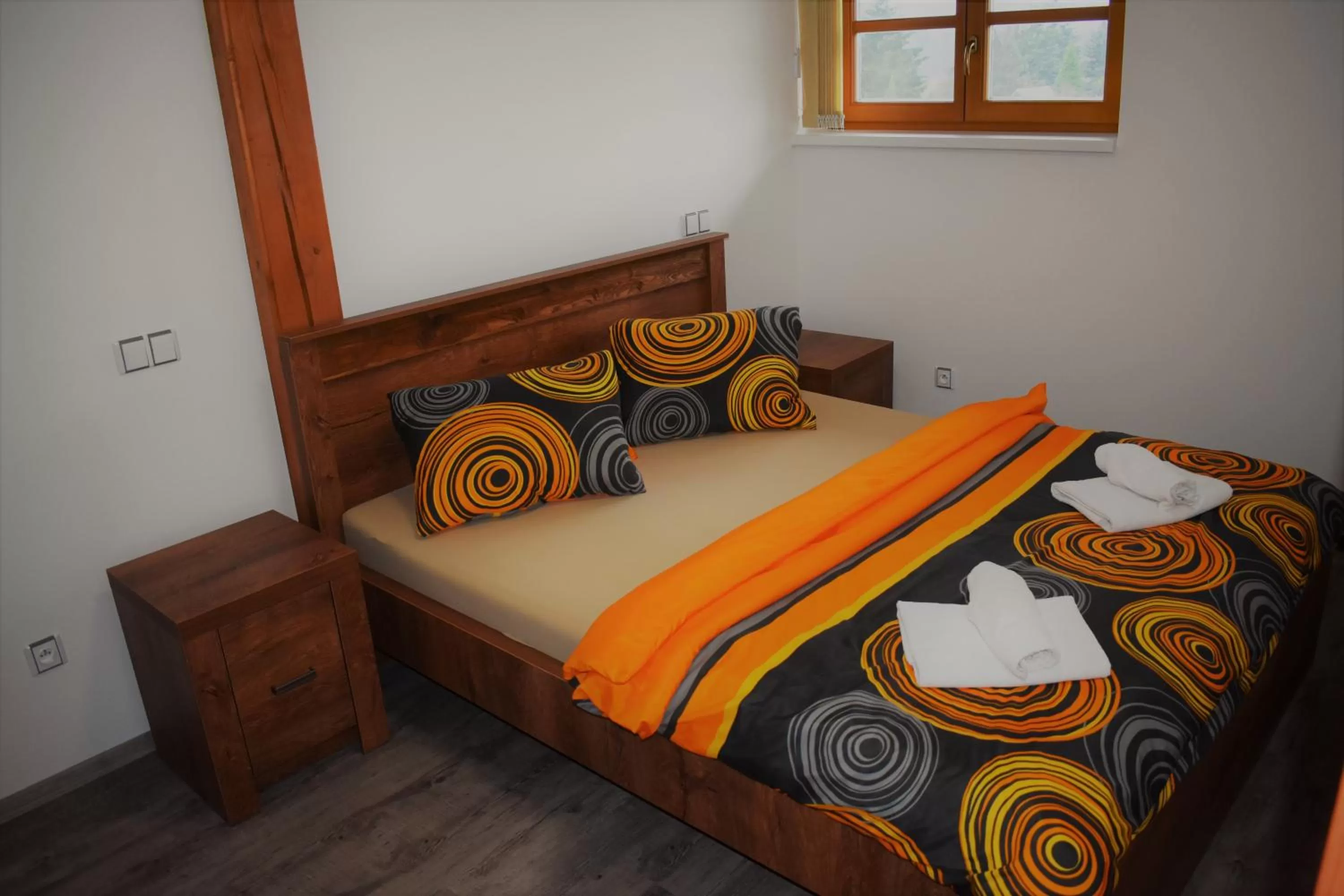 Bed in Motel Roubenka