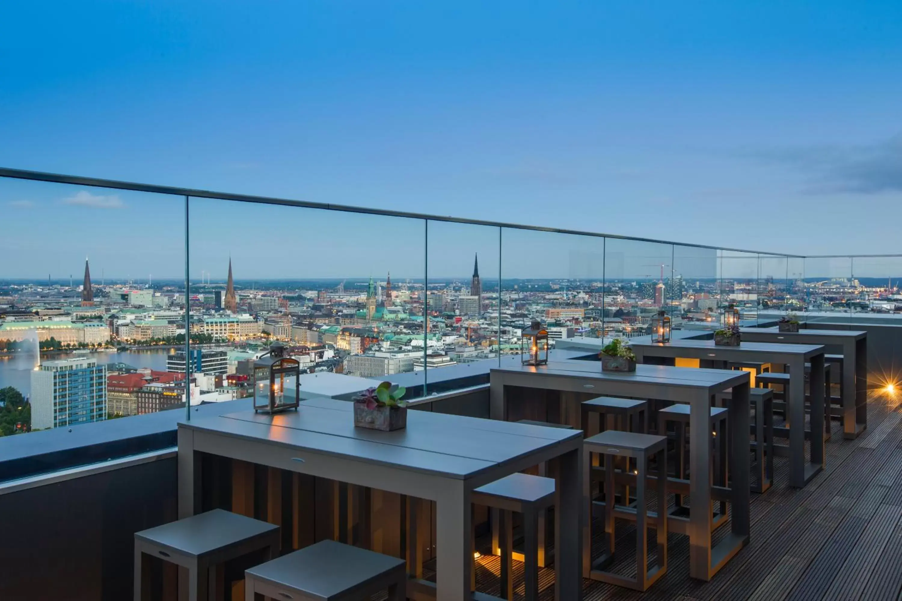 Balcony/Terrace in Radisson Blu Hotel, Hamburg