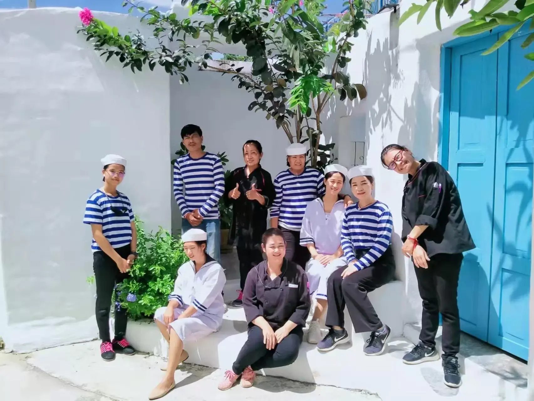 Staff, Children in The Oia Pai Resort