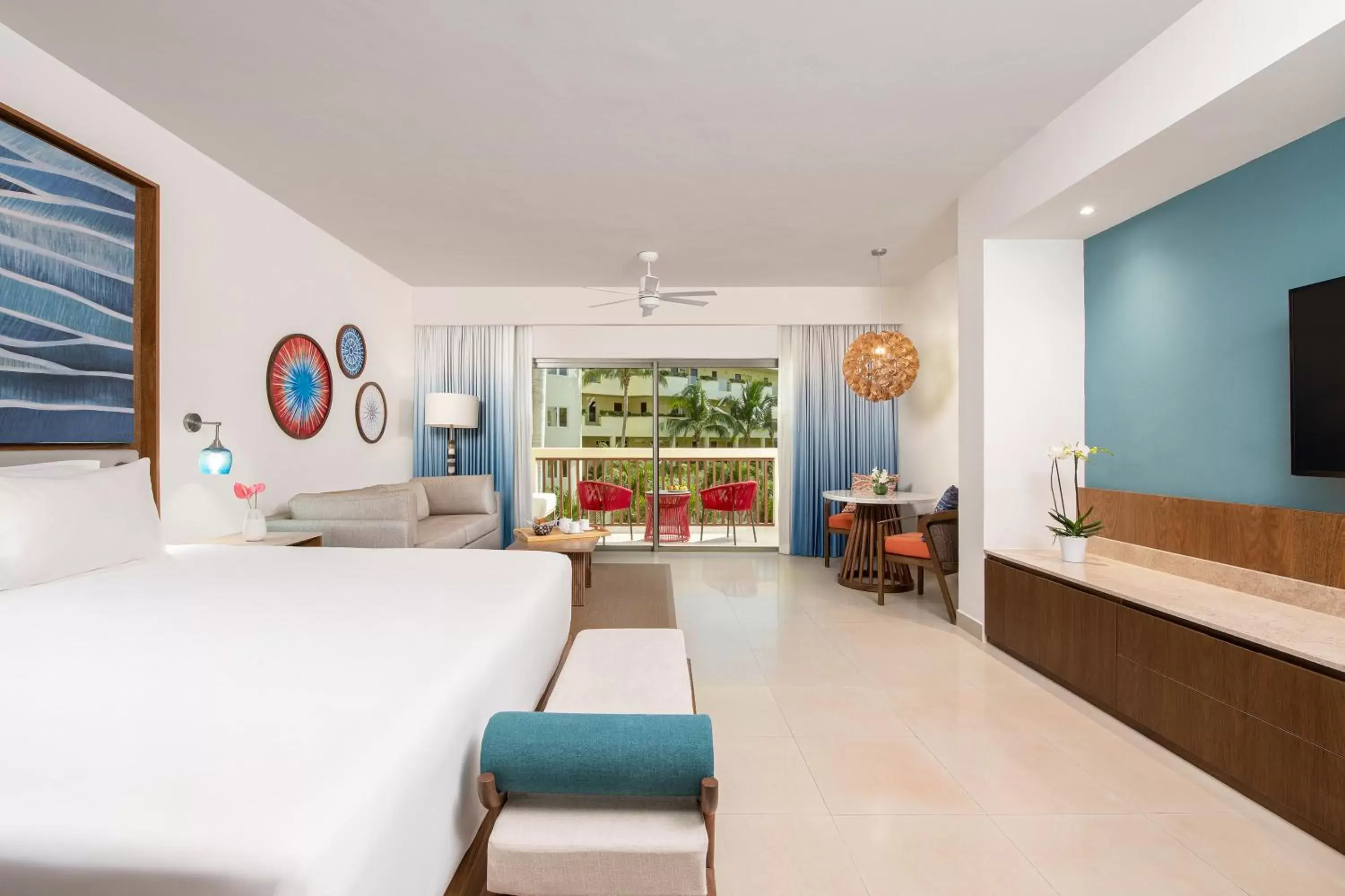 Bedroom in Hyatt Ziva Riviera Cancun All-Inclusive