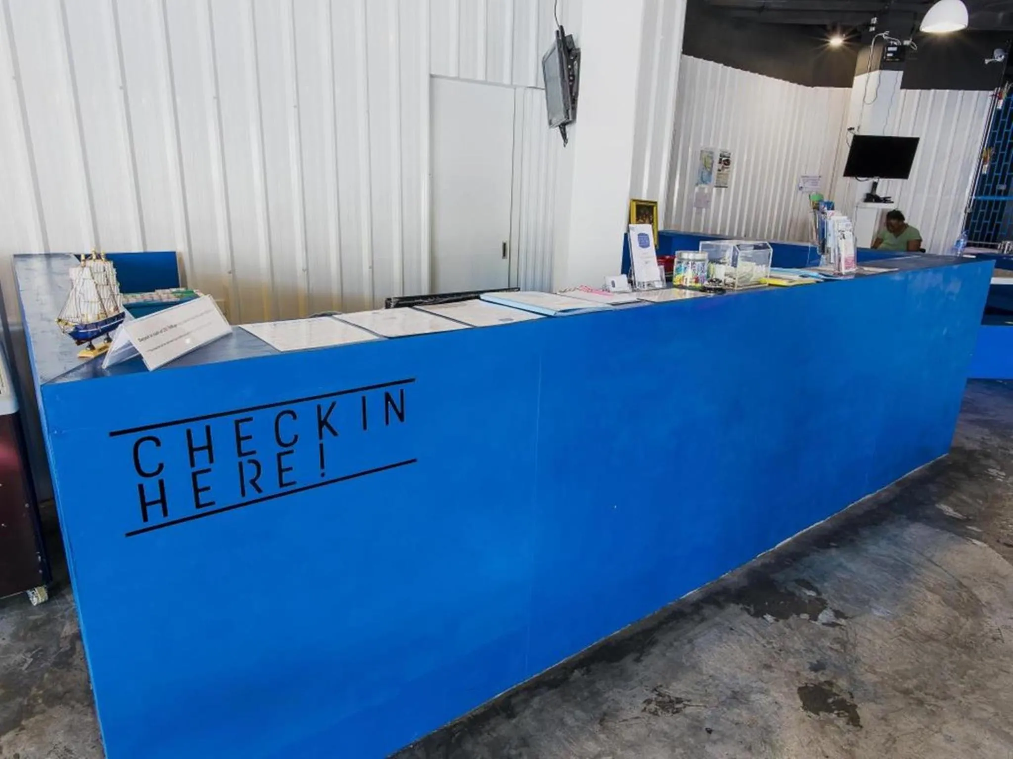 Lobby or reception in Loftel Station Hostel