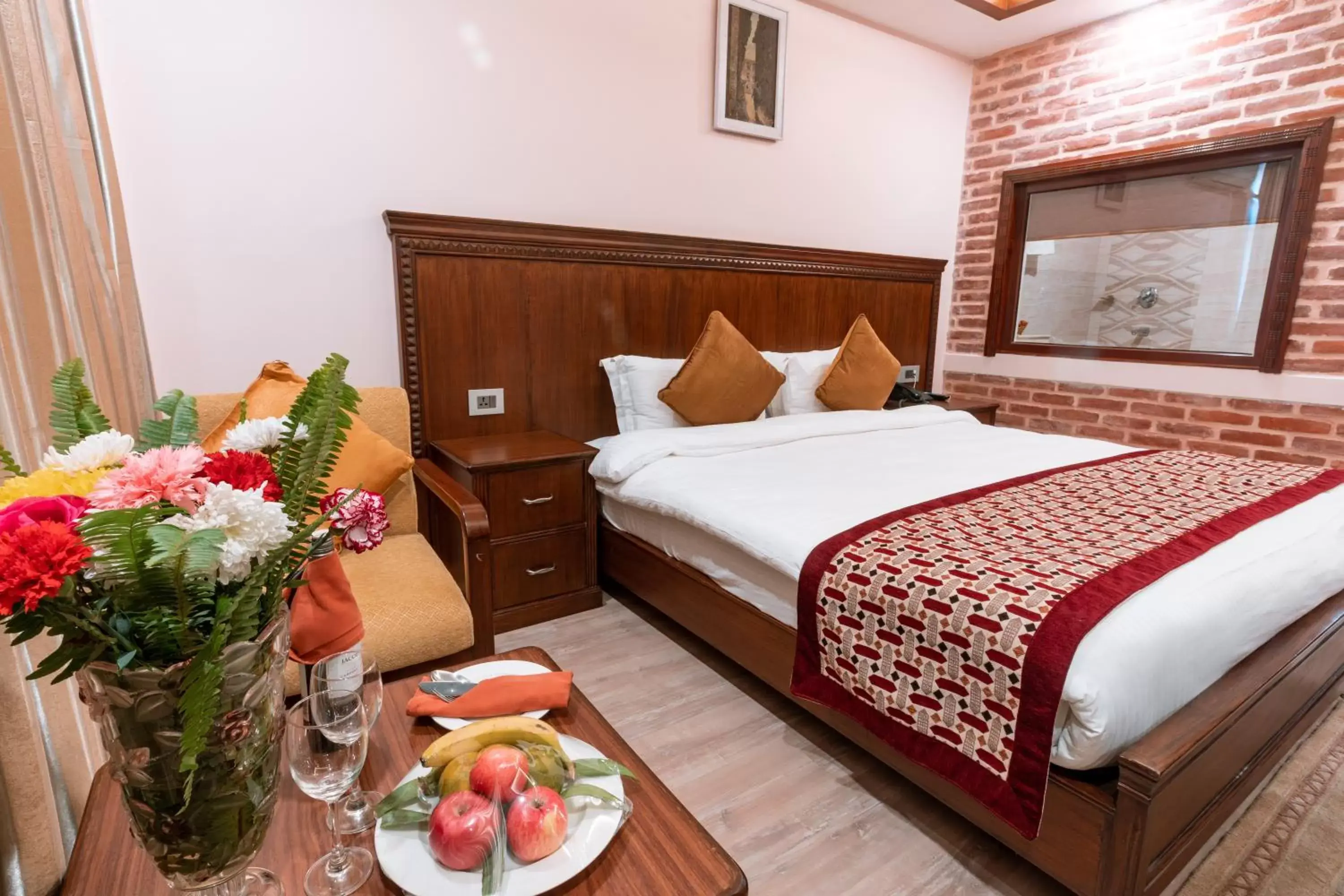 Bedroom, Bed in Hotel Manang