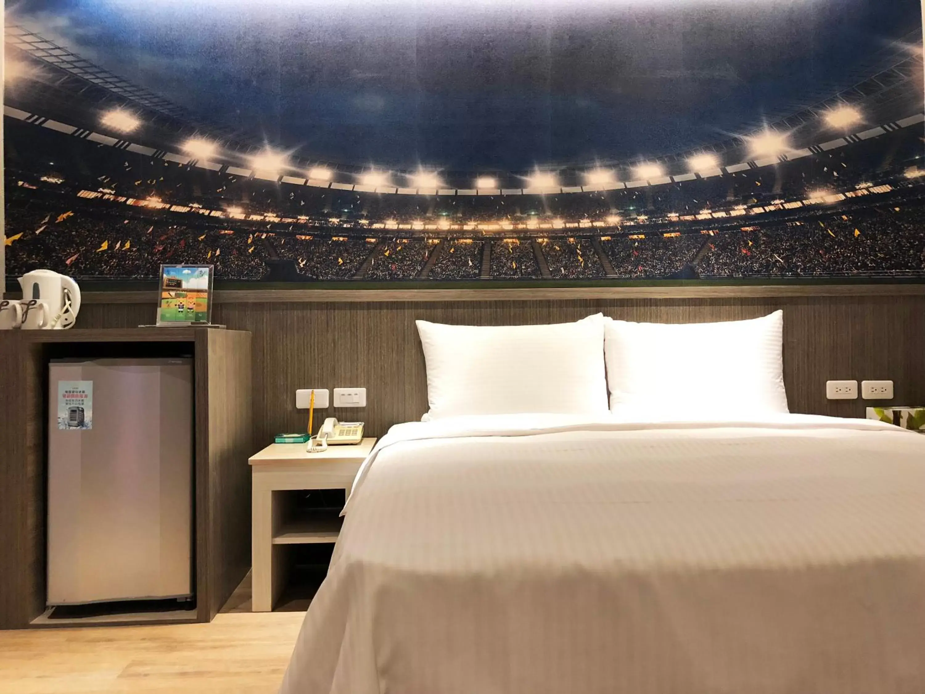 Bed in La Hotel-Baseball Theme Hall