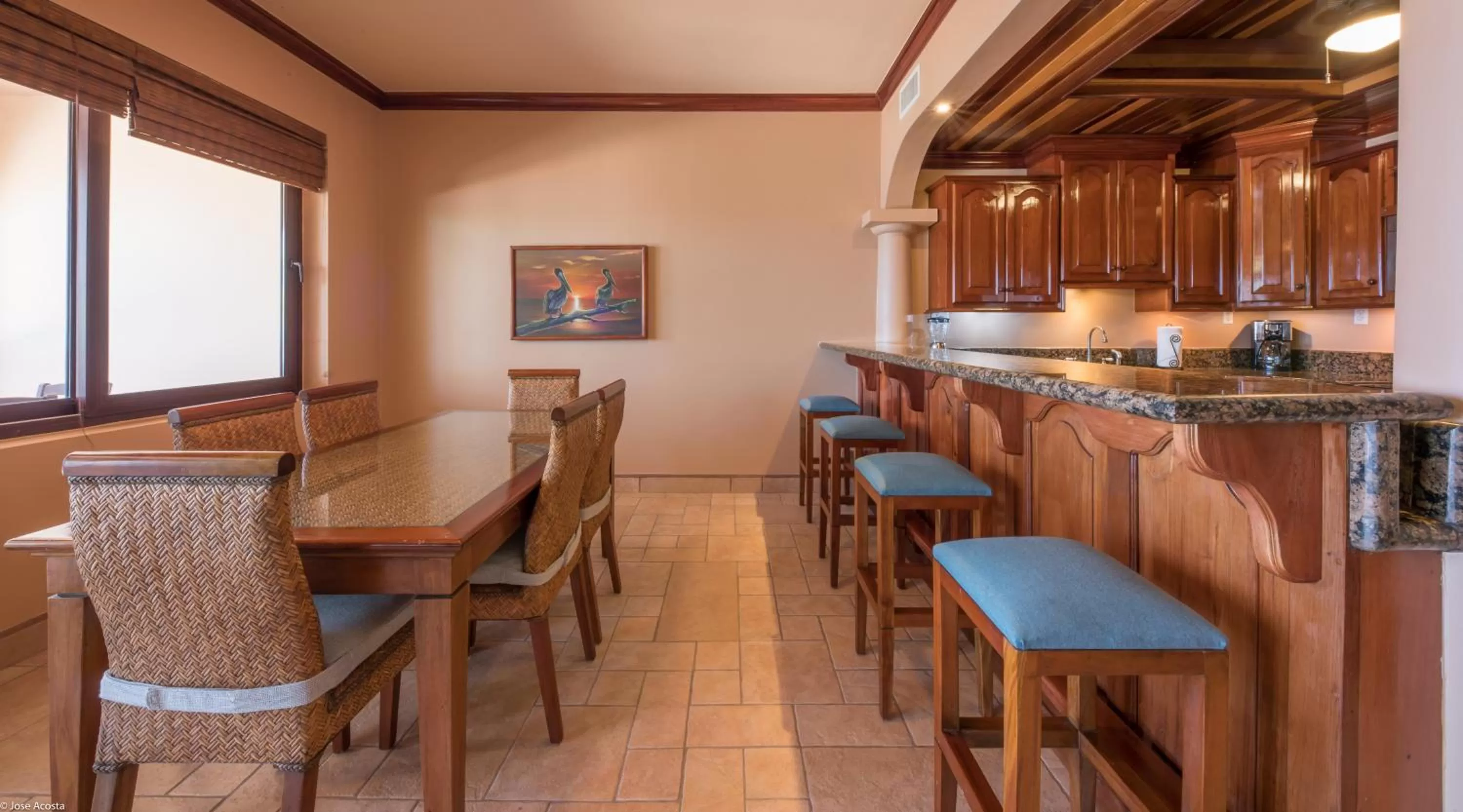 Dining area in Coco Beach Resort