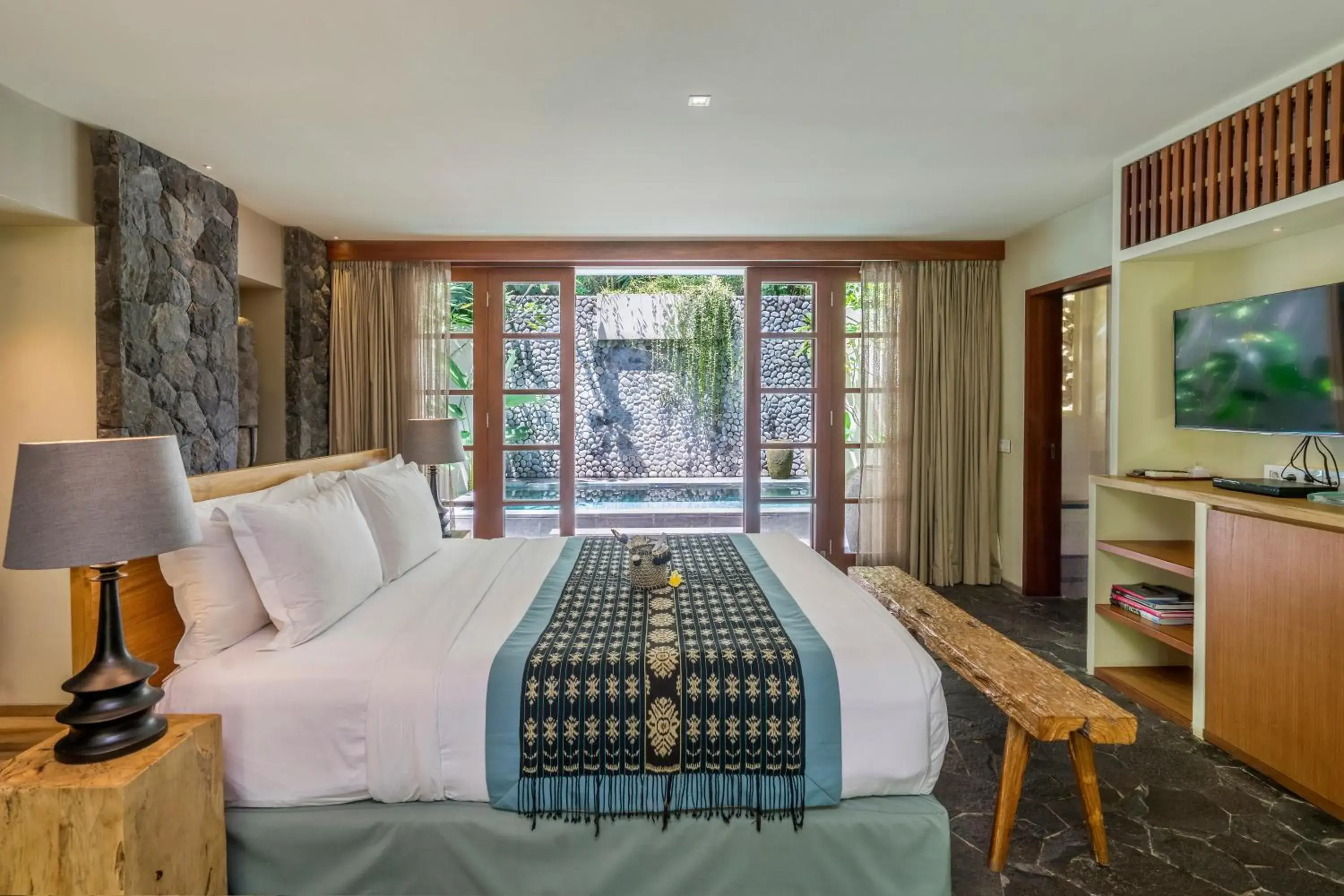 Bed in The Purist Villas & Spa Ubud