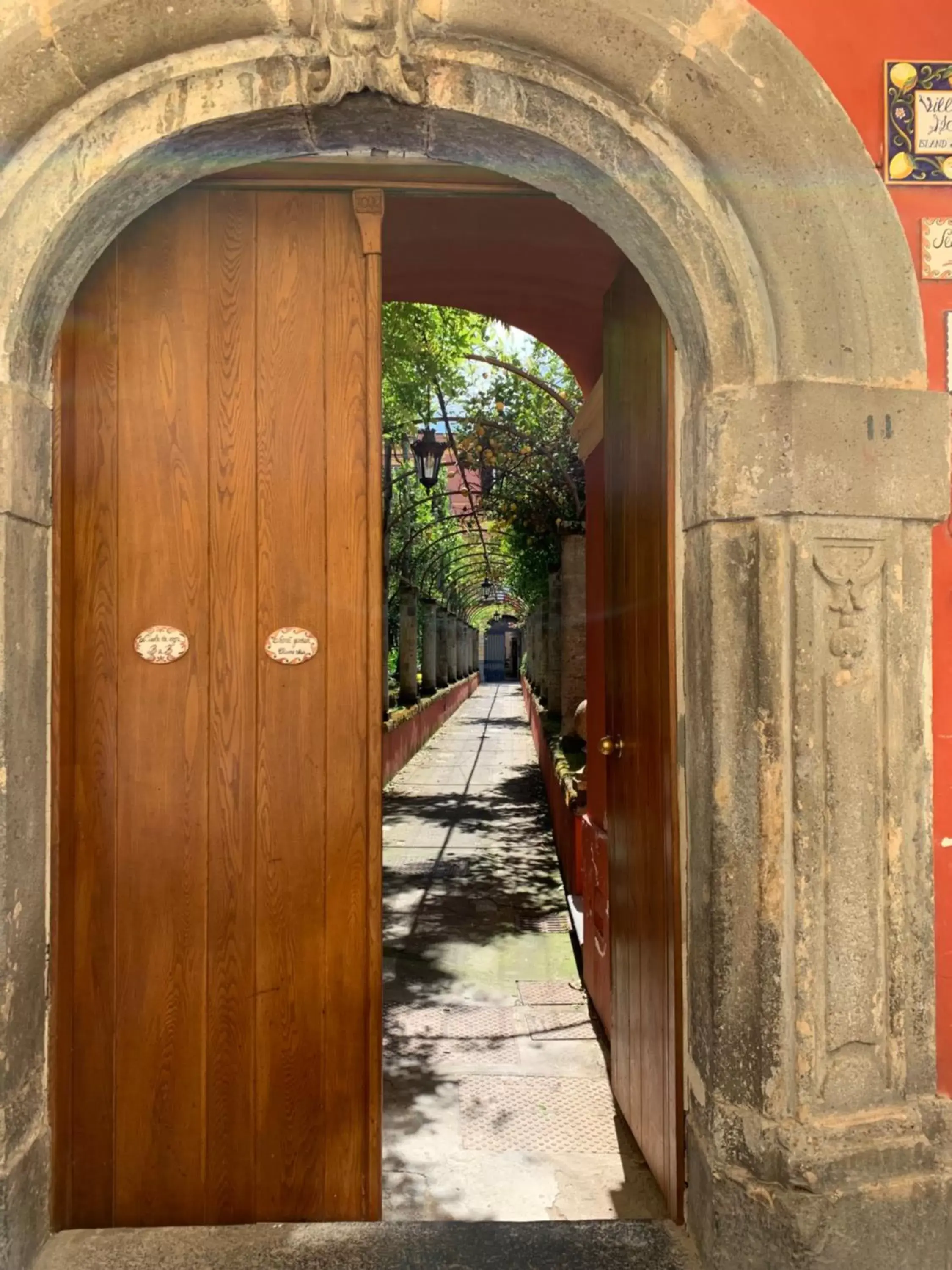 Facade/entrance in The Secret Garden Relais