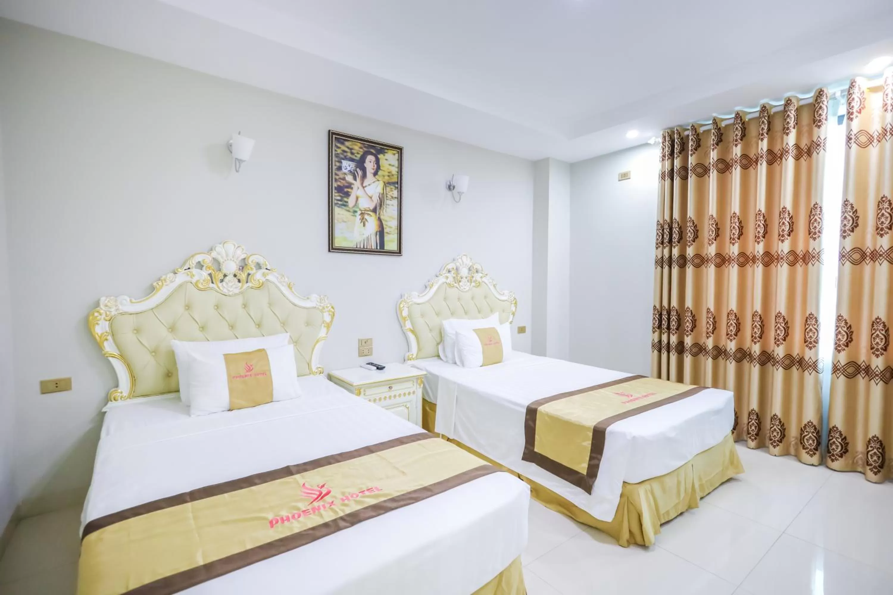 Bed in Khách Sạn Phượng Hoàng 3