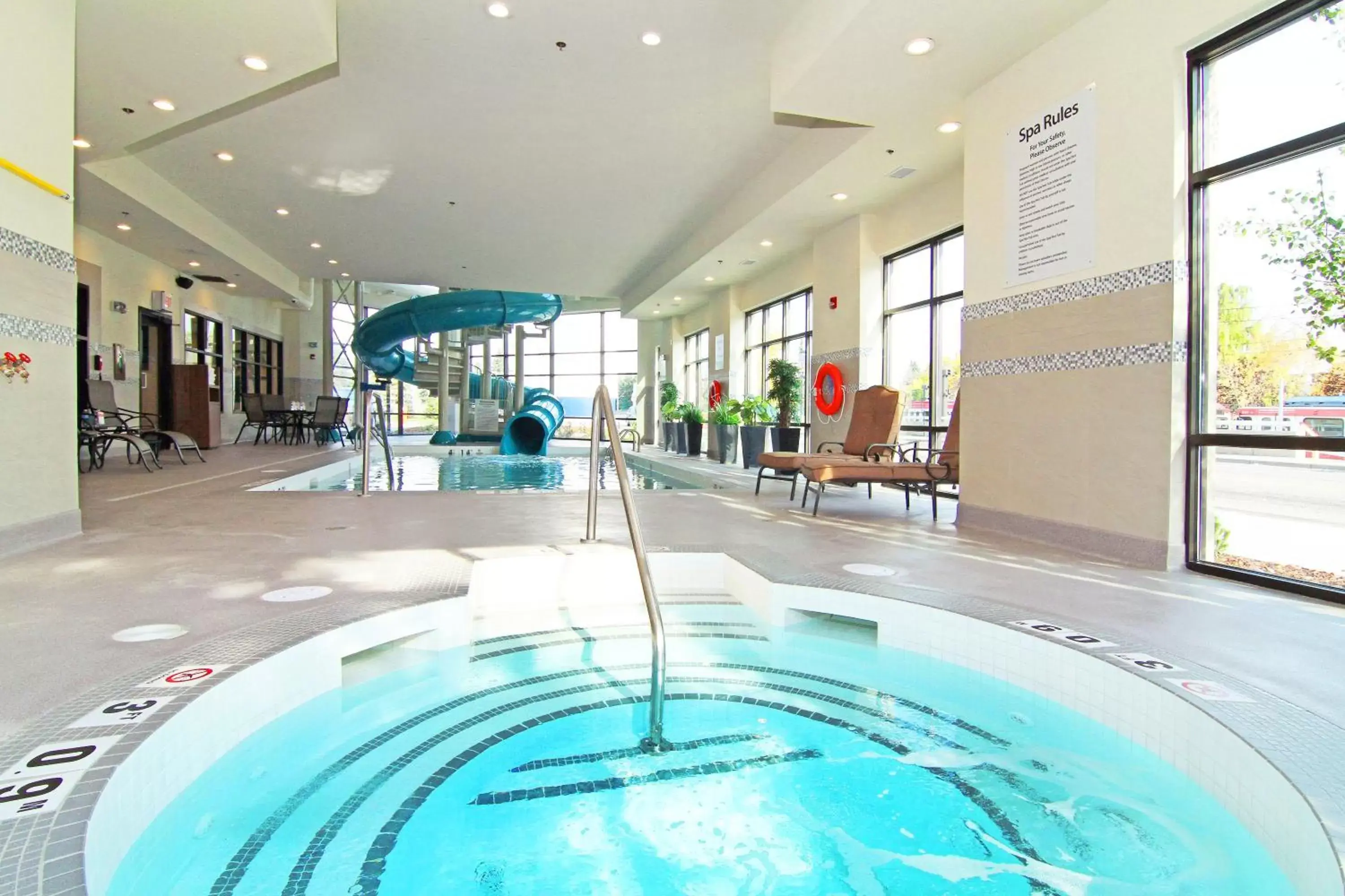 Swimming Pool in Holiday Inn Express and Suites Calgary University, an IHG Hotel