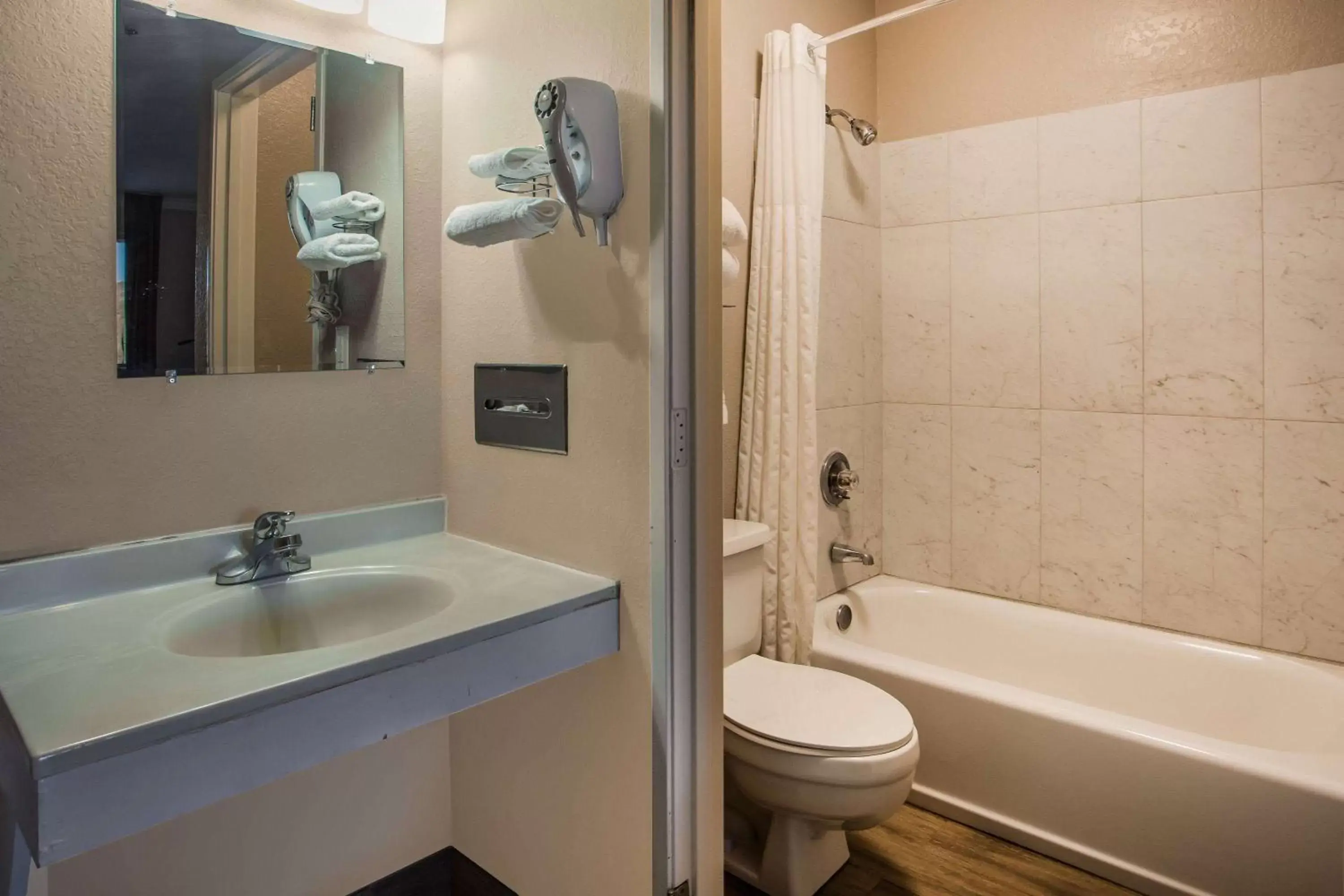 Bathroom in Super 8 by Wyndham Vacaville