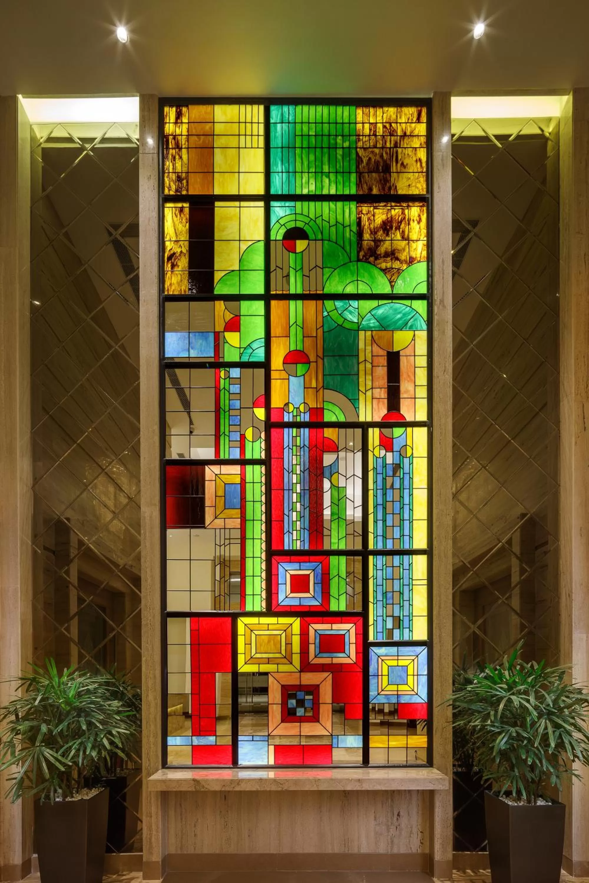 Decorative detail in Sandal Suites by Lemon Tree Hotels