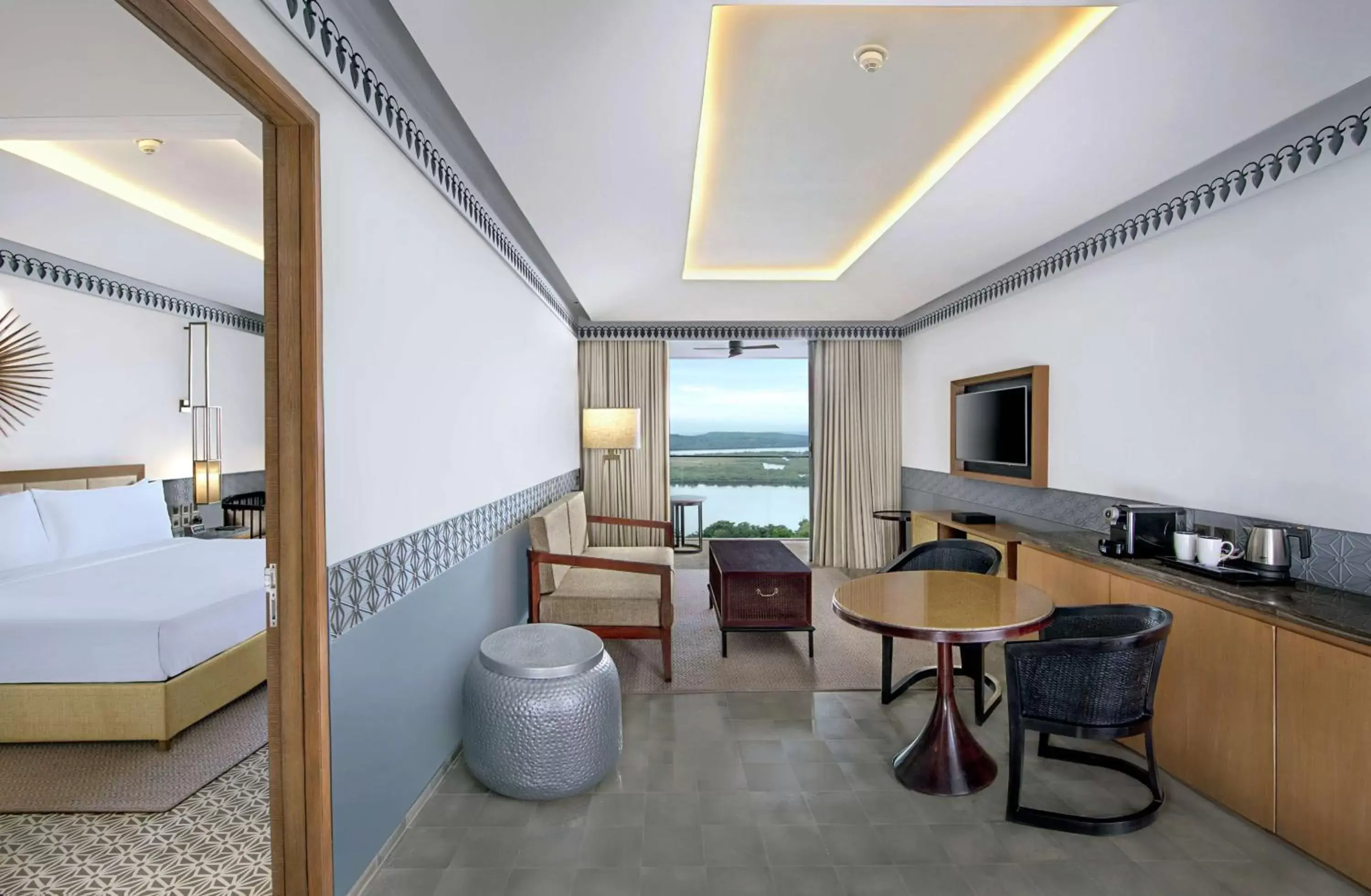 Living room in DoubleTree by Hilton Goa - Panaji