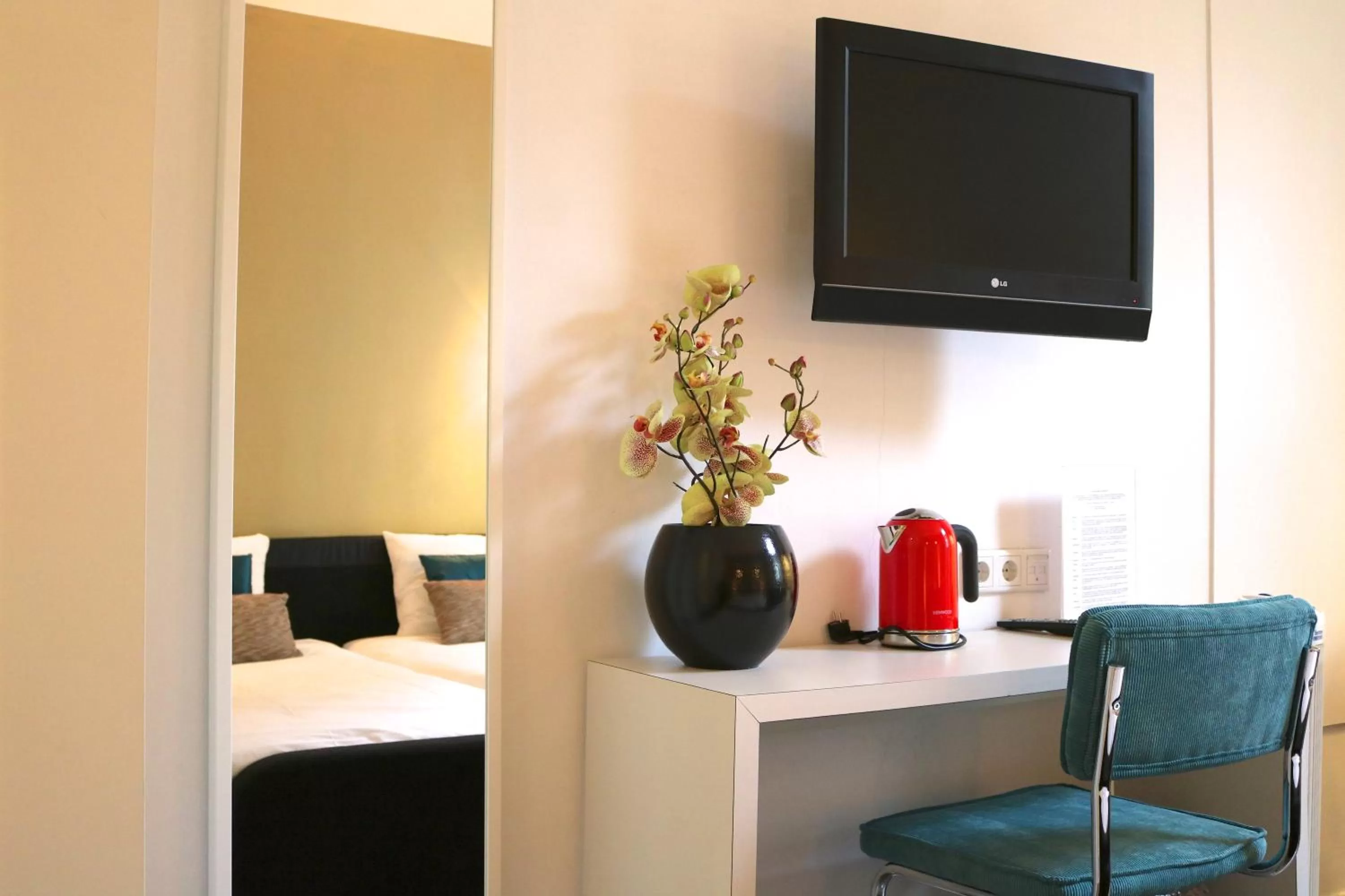 Bed in Saillant Hotel Maastricht City Centre - Auping Hotel Partner