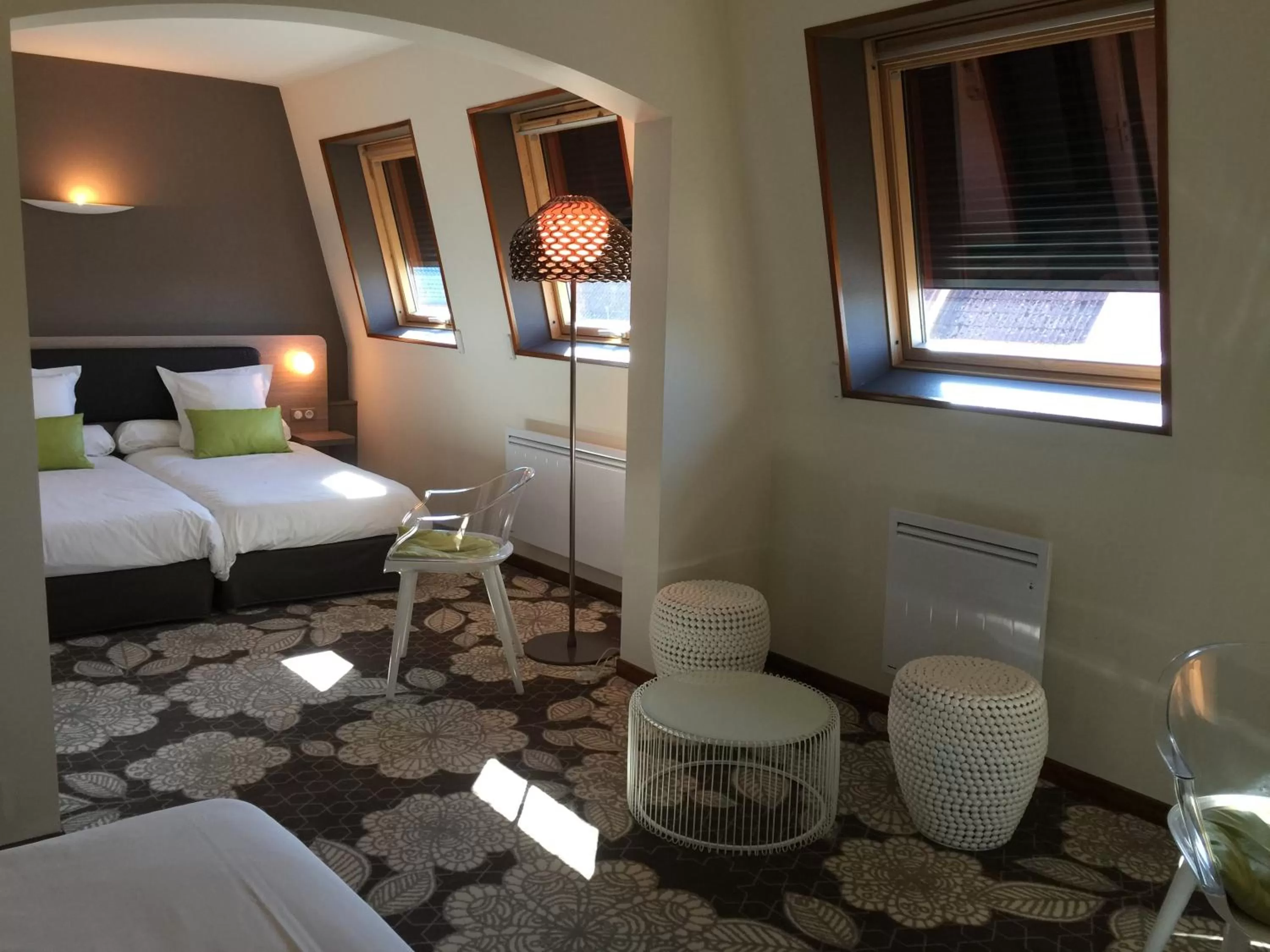 Photo of the whole room, Bed in Hôtel Restaurant Vaillant proche Europapark Rulantica