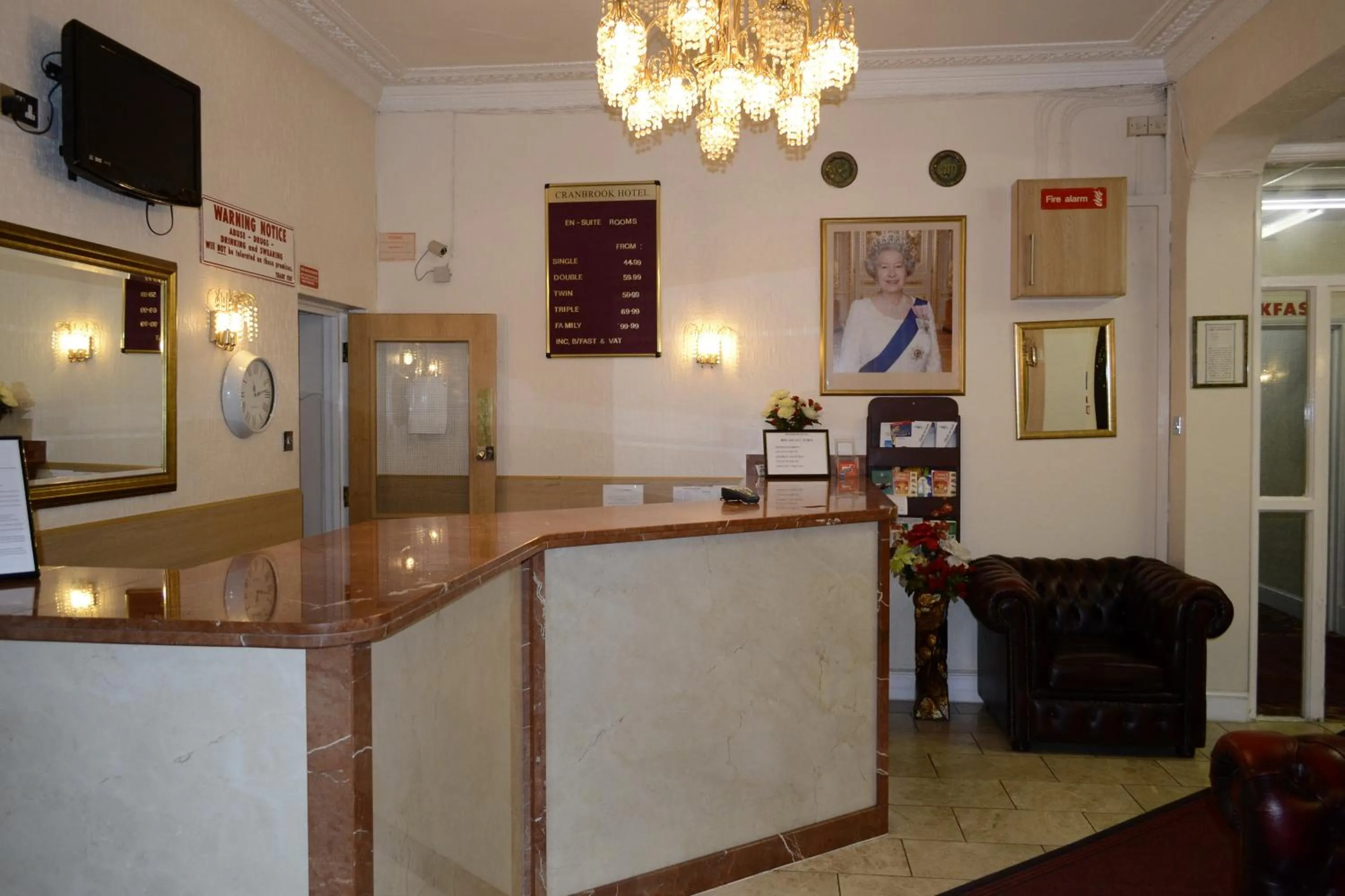 Lobby or reception in Cranbrook Hotel