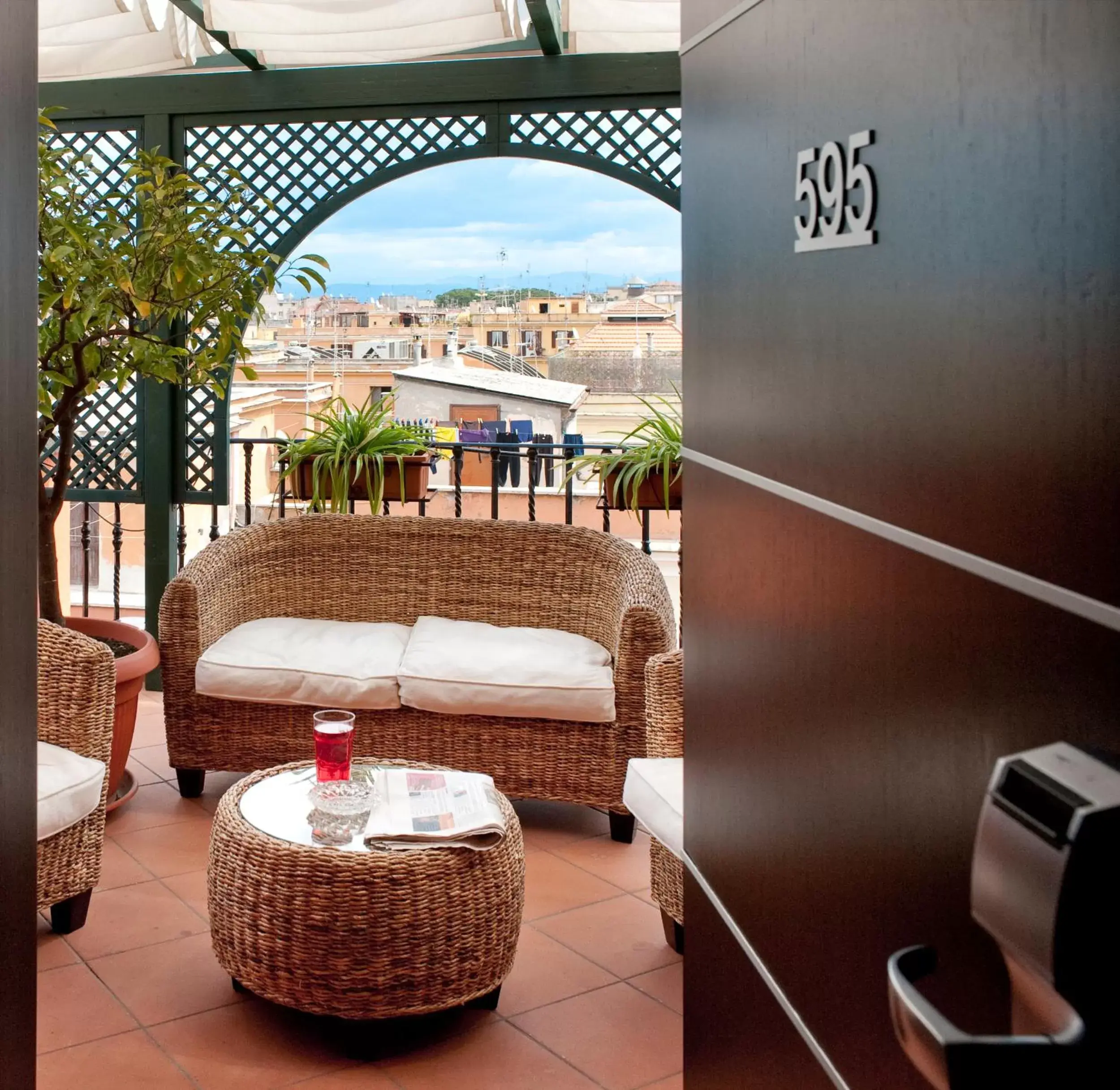 Balcony/Terrace in c-hotels Fiume